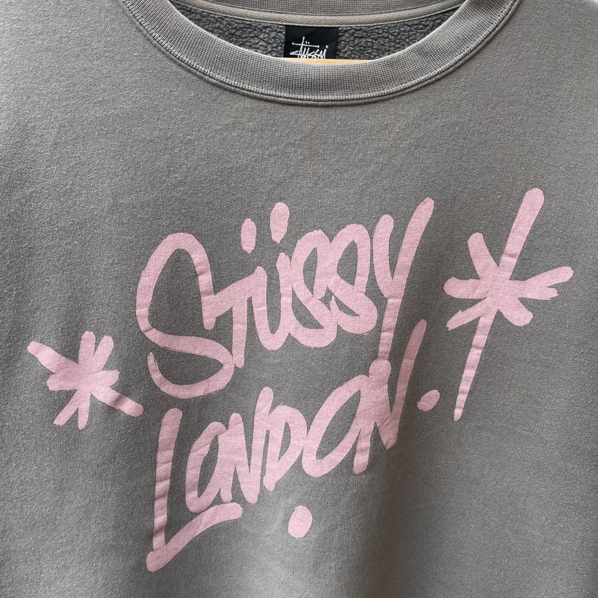 Stussy 🔥Stussy London Big Spellout Skate Wear Crewneck Sweatshirts Size US L / EU 52-54 / 3 - 7 Thumbnail