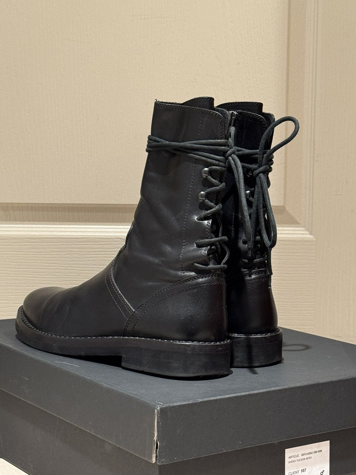 Ann Demeulemeester Ann Demeulemeester Vitello Boot Tucson Nero Size US 7 / EU 40 - 5 Thumbnail