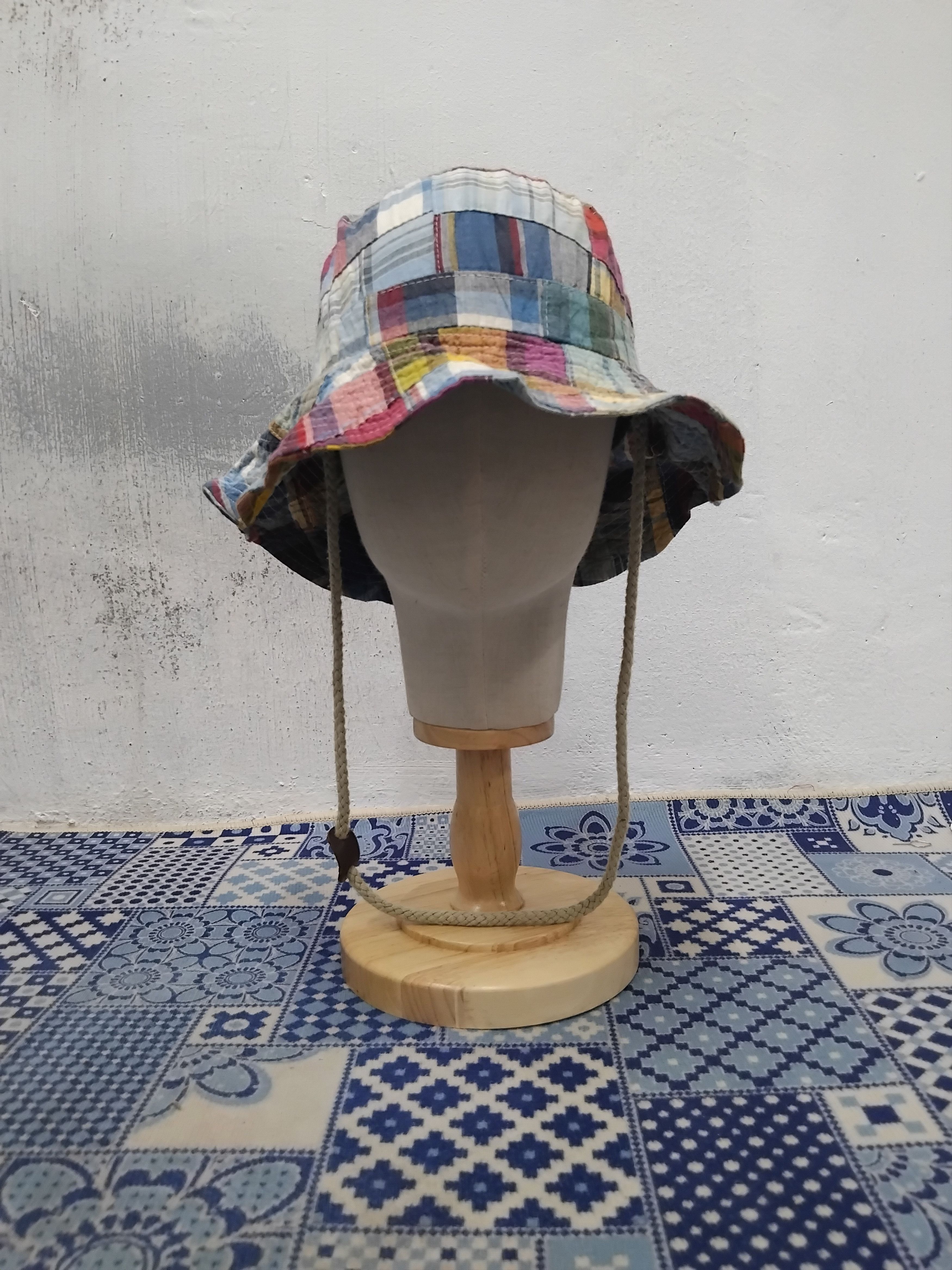 Japanese Brand 💥Pony go round checkered multicolour hat Size ONE SIZE - 4 Thumbnail