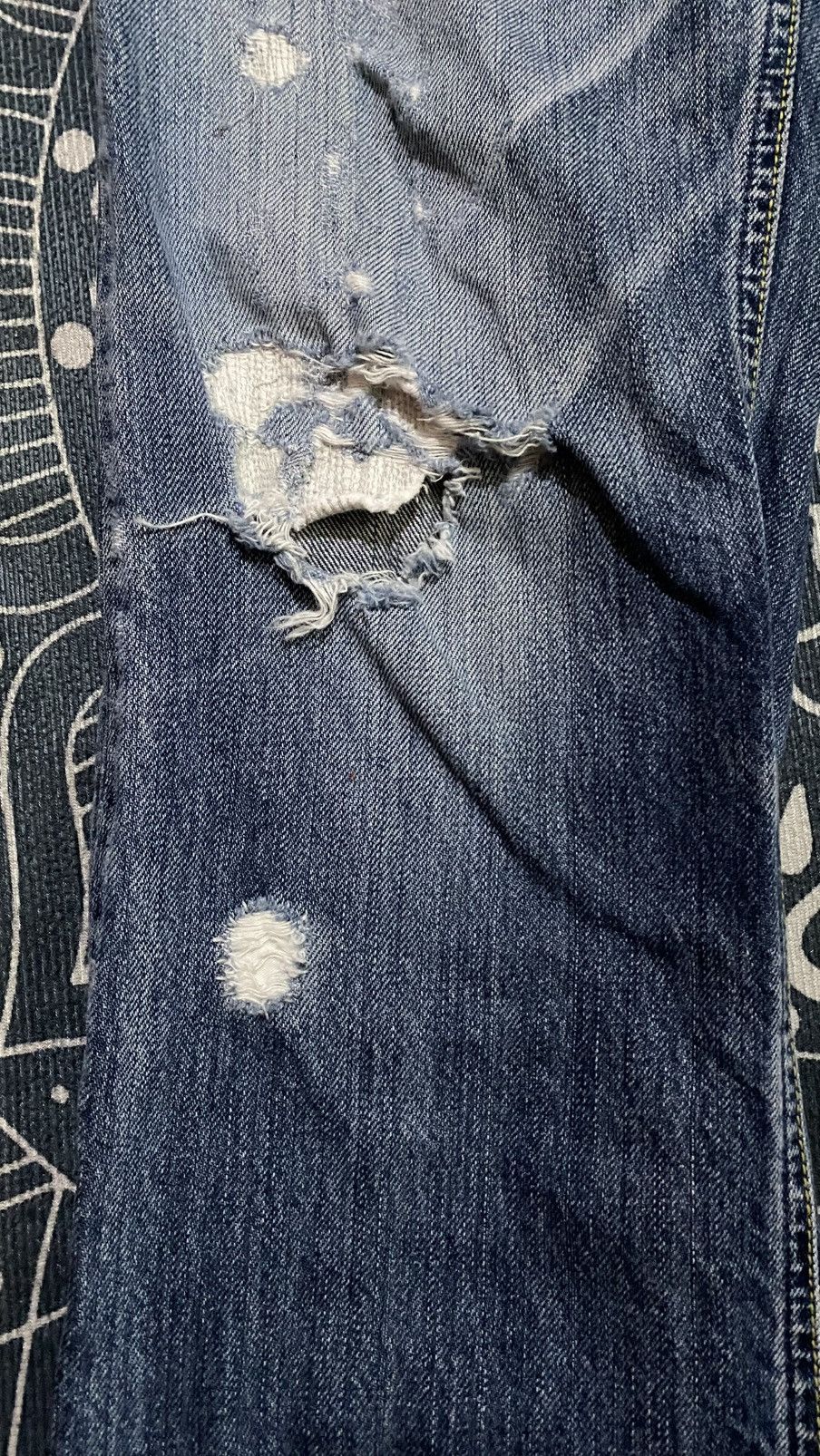 Blue Blue Japan Distressed Blue Blue King Of The Blue Jeans Size US 30 / EU 46 - 3 Thumbnail