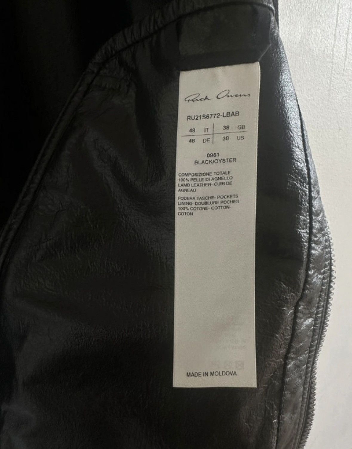 Rick Owens Rick Owens Lamb leather jacket Size US M / EU 48-50 / 2 - 3 Thumbnail