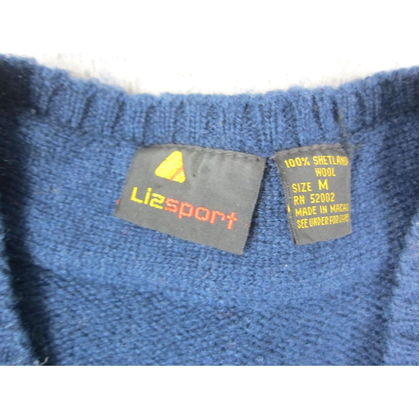 Vintage VINTAGE Lizsport Cardigan Women's M Blue Wool Knit 80s Button Up Sweater Cardigan 90s City Classic Mens Womens Boys Girls Size M / US 6-8 / IT 42-44 - 3 Thumbnail
