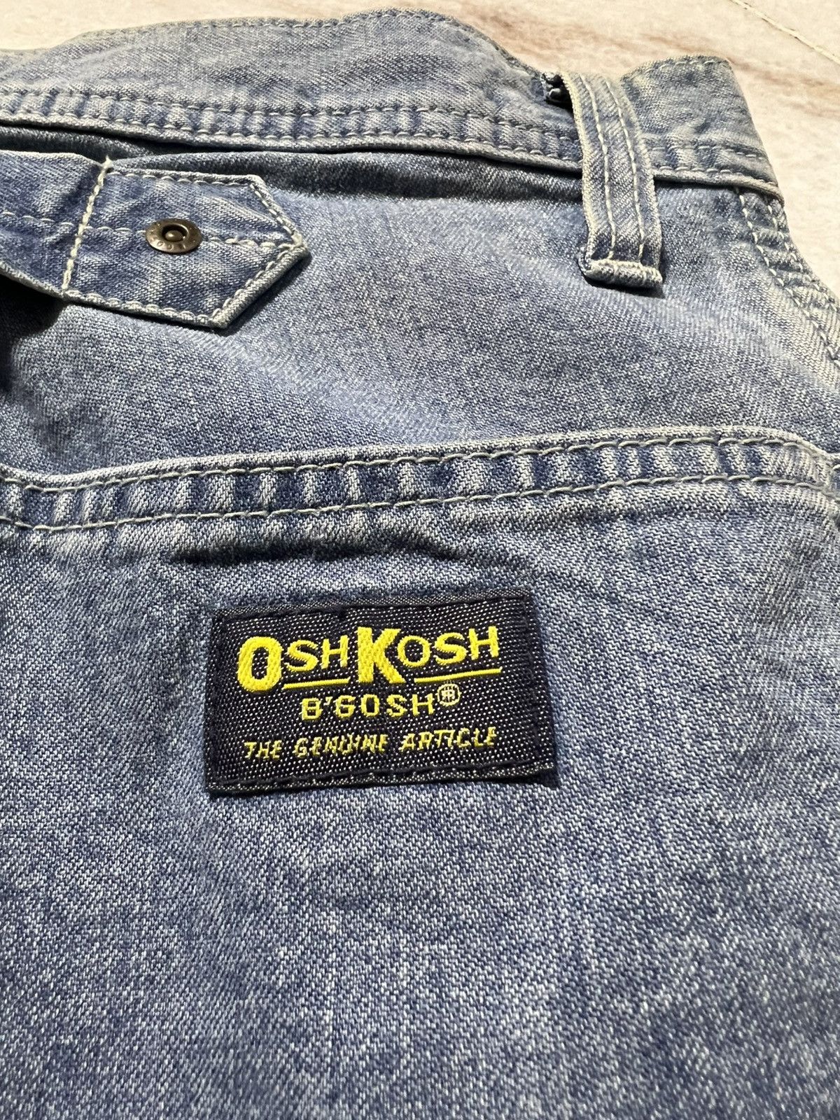 If Six Was Nine × Oshkosh 💥Baggy💥Vintage 90’s Oshkosh Mud Wash Backle Back Jeans Size US 28 / EU 44 - 13 Thumbnail