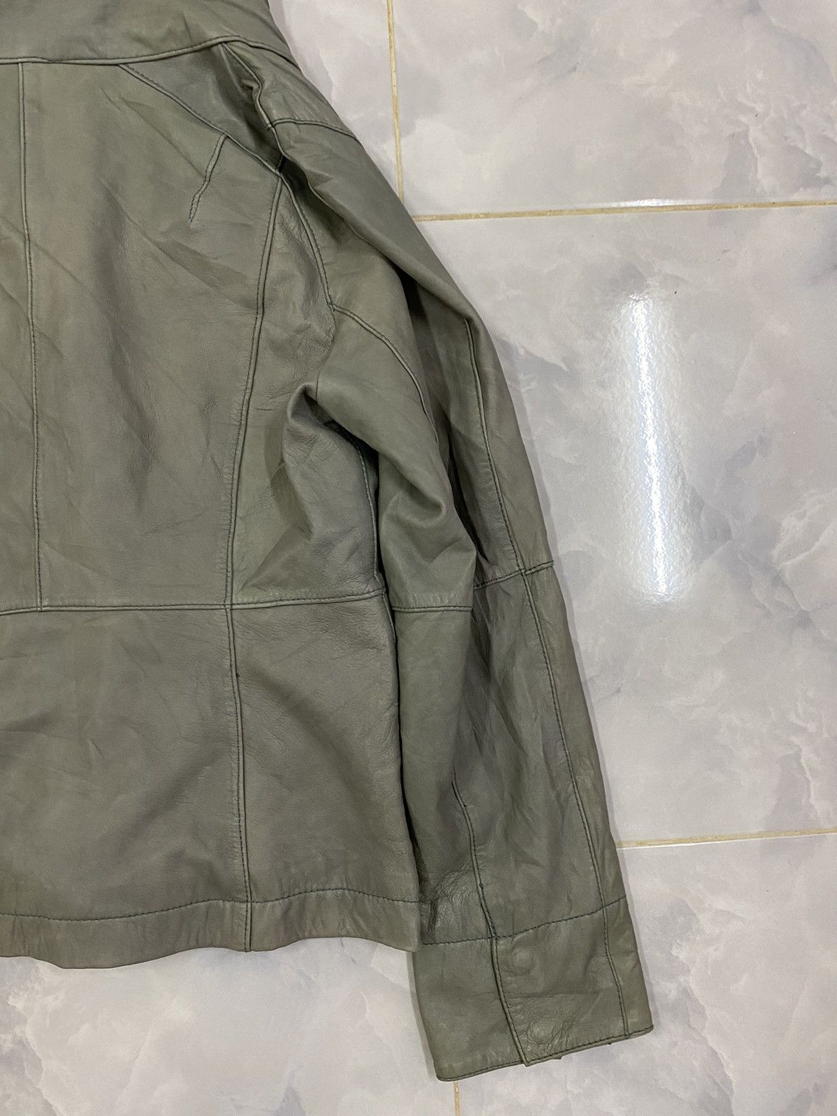 Gianni Valentino Vtg Gianni Lo Giudice Milano Leather Jacket Size M / US 6-8 / IT 42-44 - 9 Thumbnail