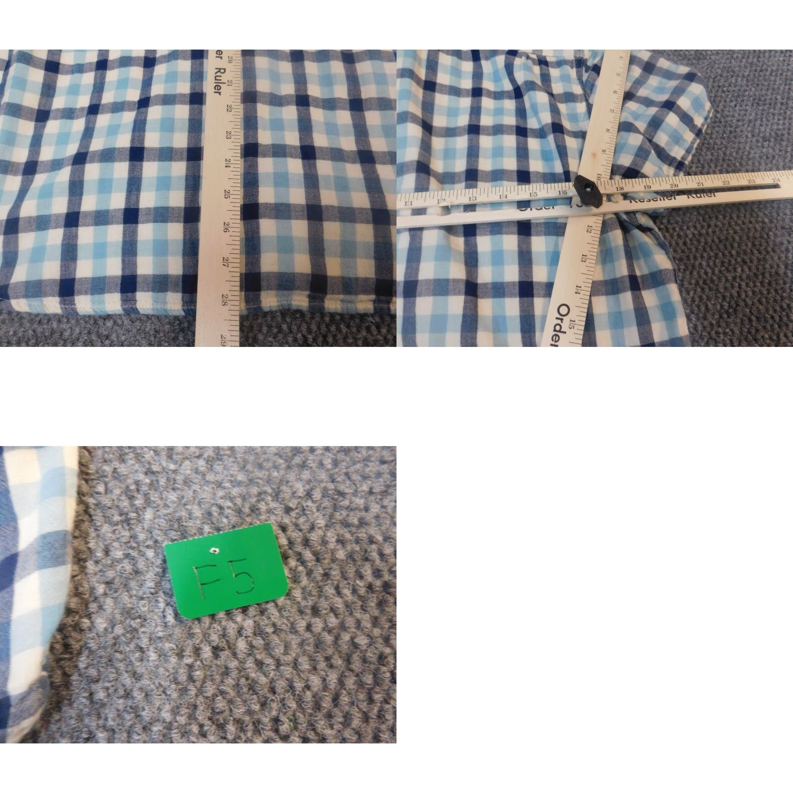 Lucky Brand Lucky Brand Shirt Mens Medium plaid blue button Up casual Size US M / EU 48-50 / 2 - 8 Thumbnail