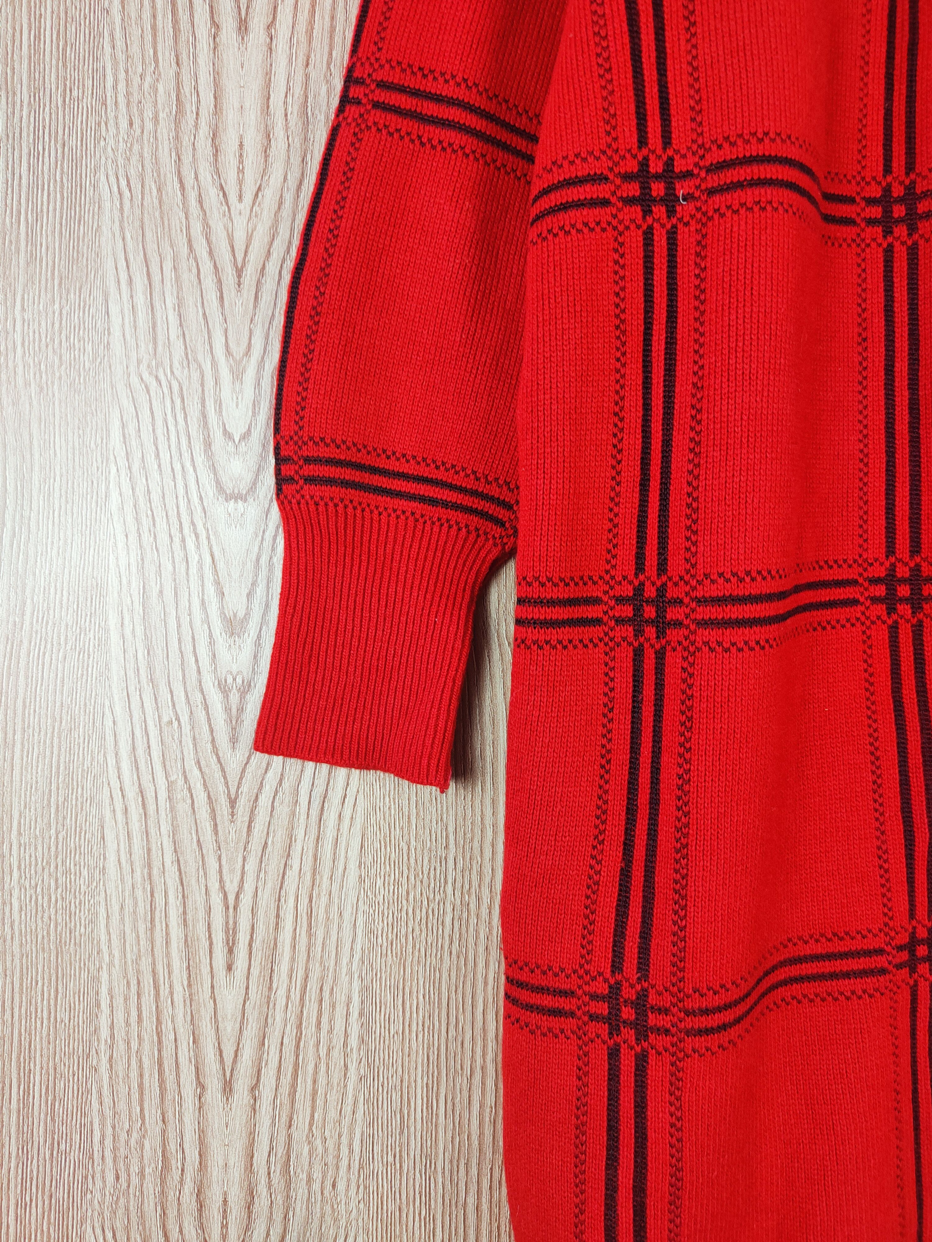 Vintage Londrina Red Knitwear Cardigan #W294 Size M / US 6-8 / IT 42-44 - 4 Thumbnail