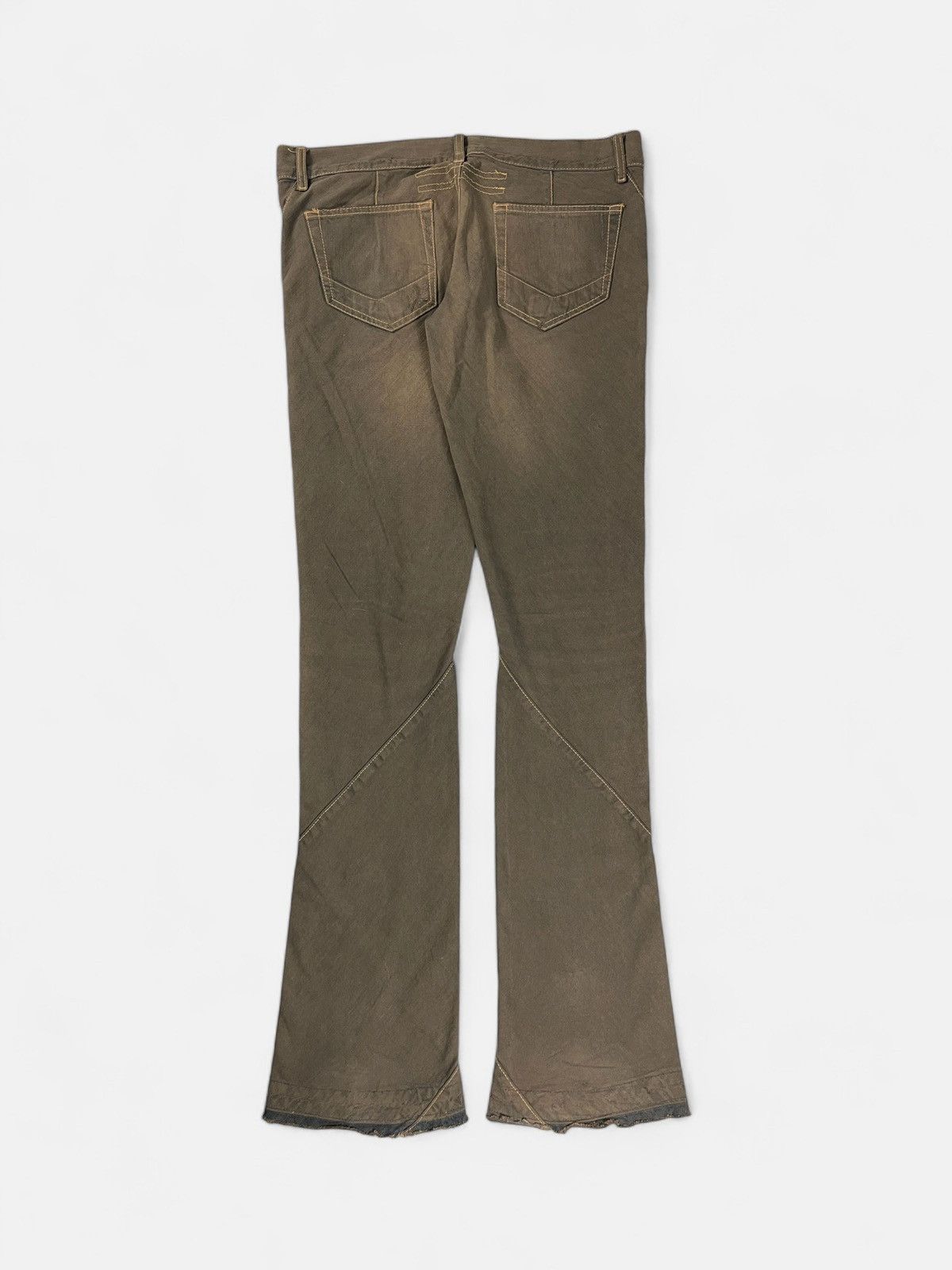 Rick Owens Rick Owens - FW06 Sanded Spiral Cut Flared Denim Size US 30 / EU 46 - 5 Thumbnail