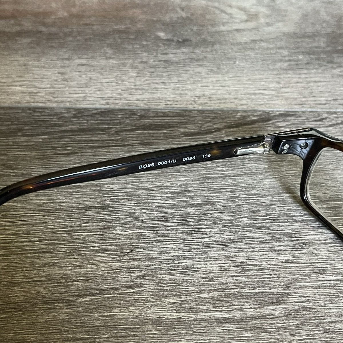 Hugo Boss Hugo Boss Eyeglasses Rectangle Frames Brown Tortoise Havana Size ONE SIZE - 6 Thumbnail