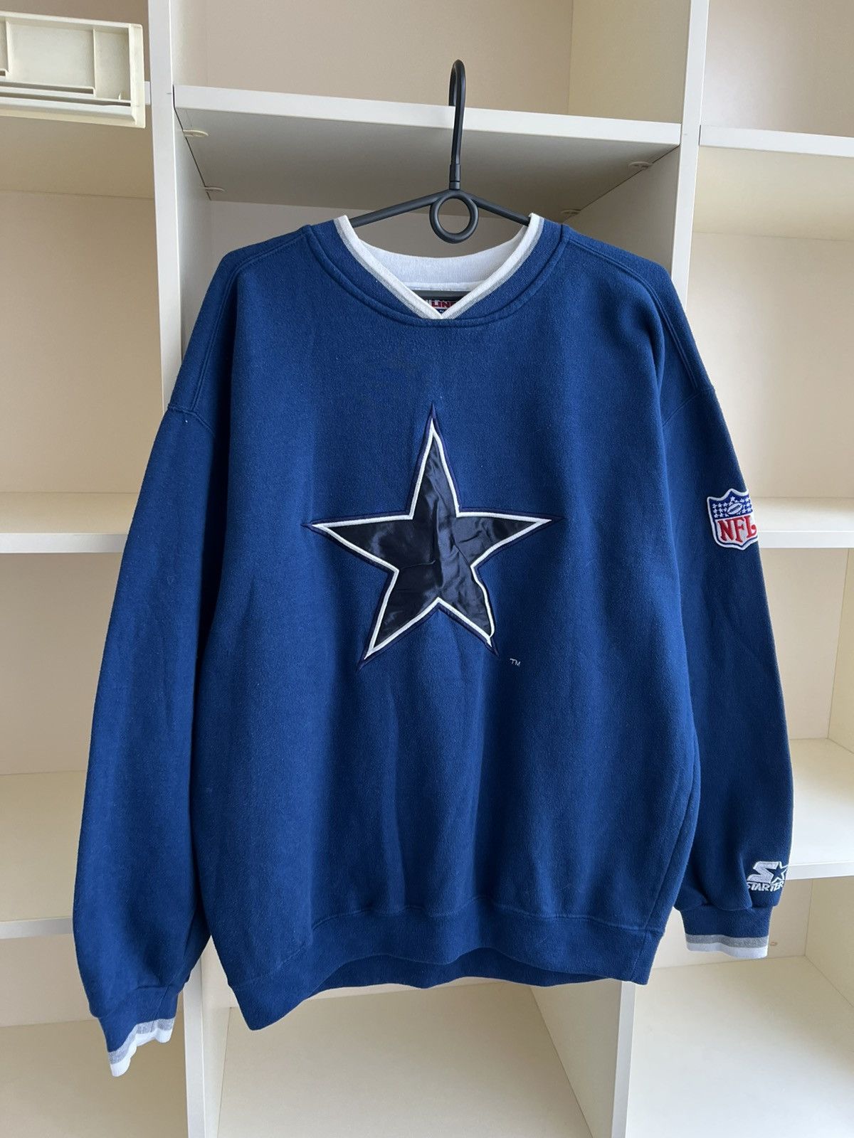 NFL Vintage 90s Dallas Cowboys Starter NFL Sweatshirt Size US L / EU 52-54 / 3 - 4 Thumbnail