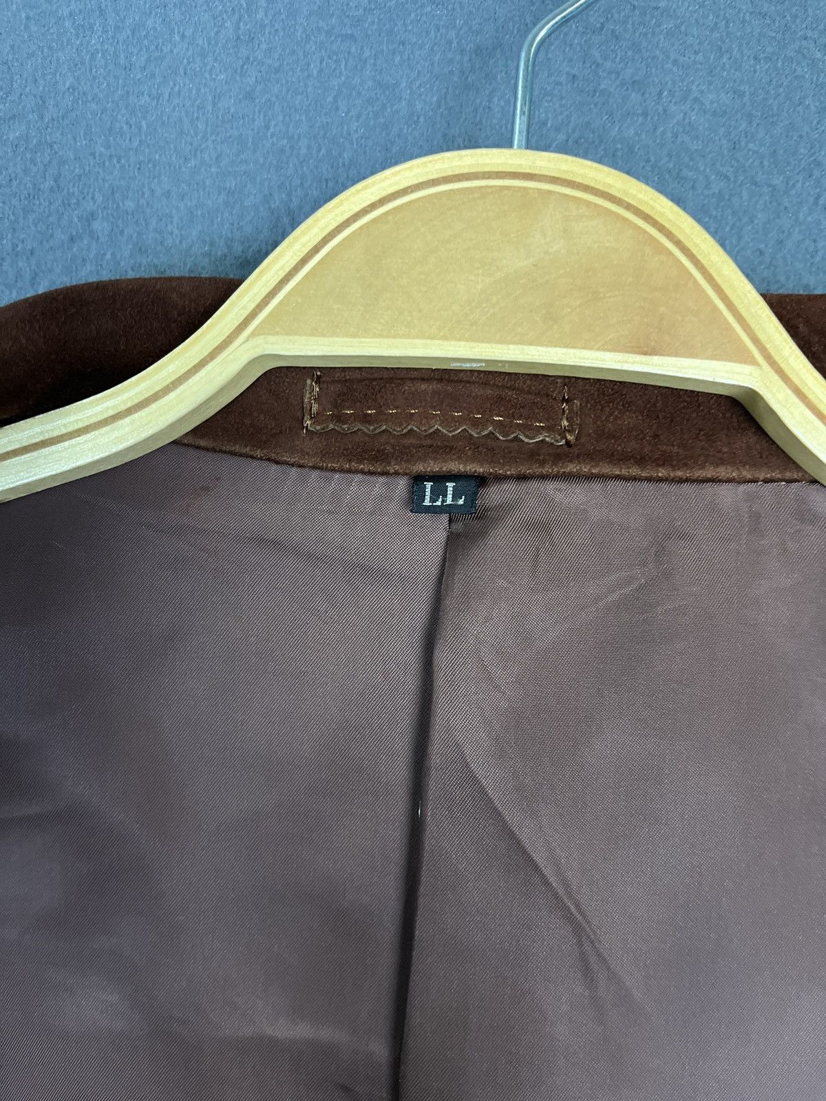Genuine Leather Suede Leather Blazer Size 42R - 9 Thumbnail