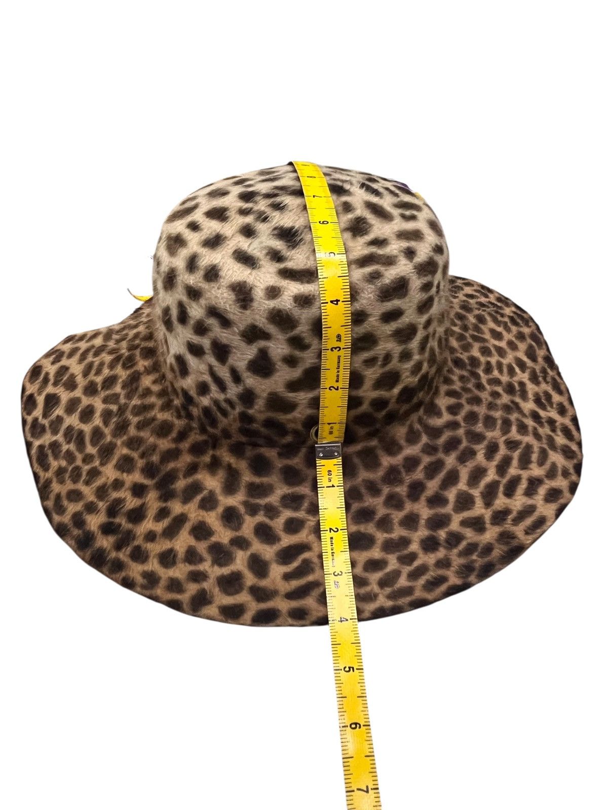 Designer × Handmade × Los Angeles Apparel 🔥GLADYS TAMEZ MILINERY Leopard Hat Handmade in Los Angeles Size ONE SIZE - 8 Thumbnail