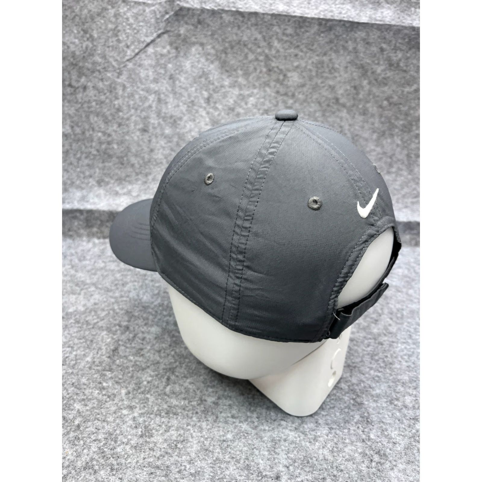 Nike Nike Golf Hat Cap Strap Back One Size Adult Gray 100% Polyester Adjustable Bear Logo Nike Hat Golf Mens Cap Size ONE SIZE - 5 Thumbnail
