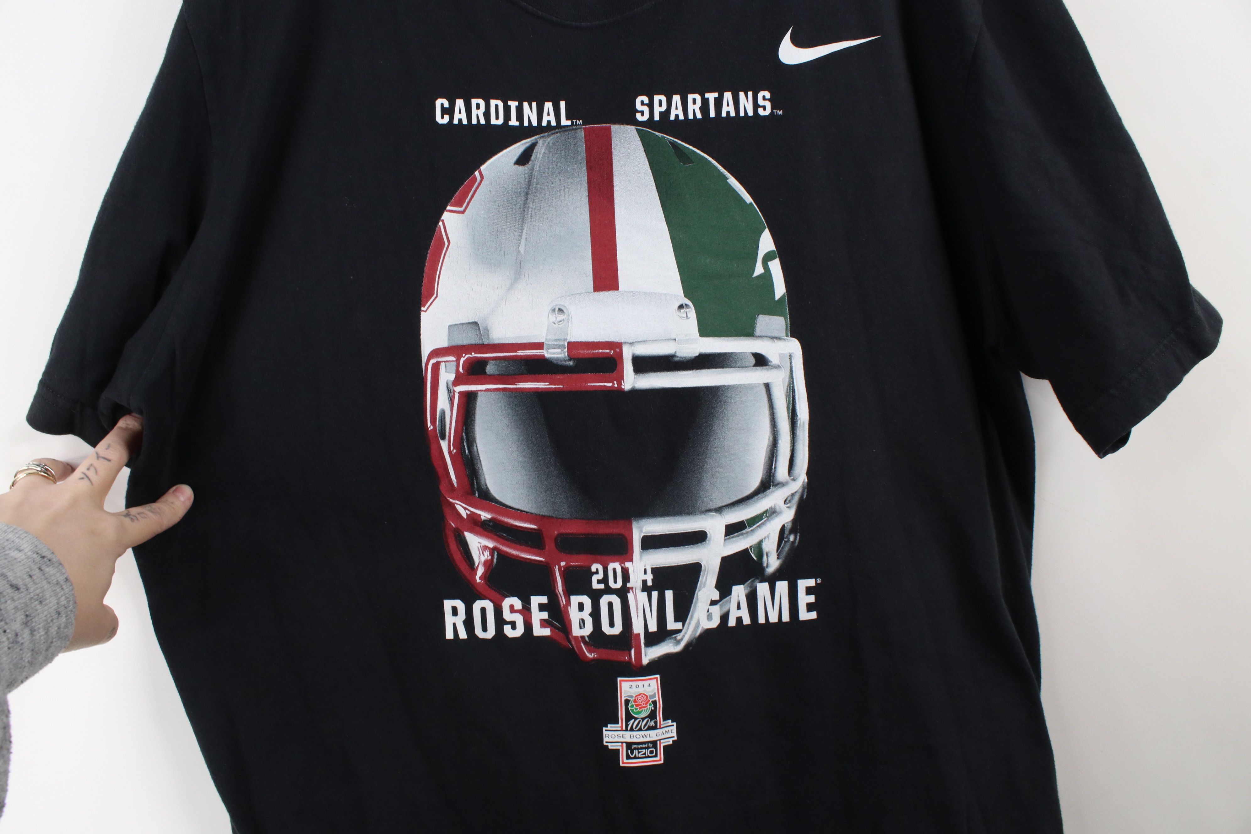 Nike × Vintage Nike Rose Champs Michigan State University Football T-Shirt Size US XXL / EU 58 / 5 - 5 Thumbnail