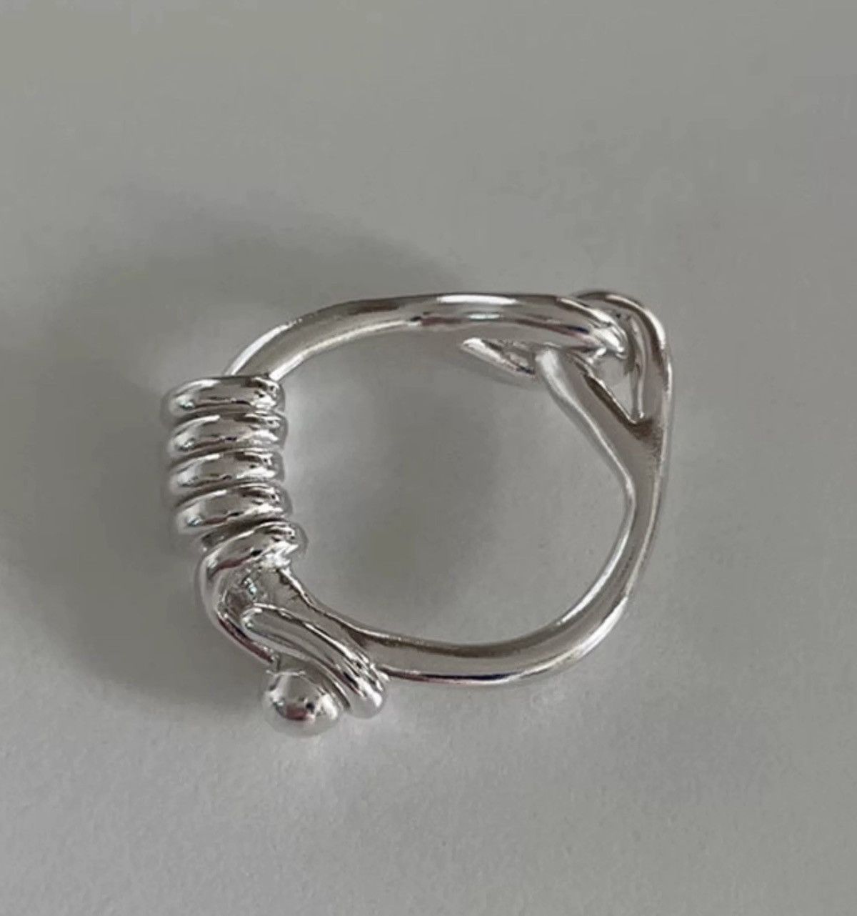 Japanese Brand × Jewelry Retro punk vintage tied rope knot ring Size ONE SIZE - 5 Thumbnail