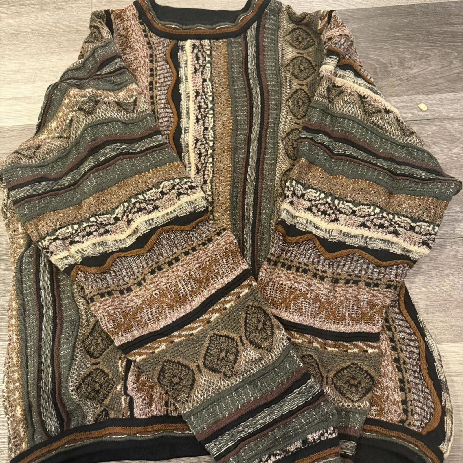 Tundra vintage tundra coogi style 3D knit sweater 90s XL Size US XL / EU 56 / 4 - 4 Thumbnail