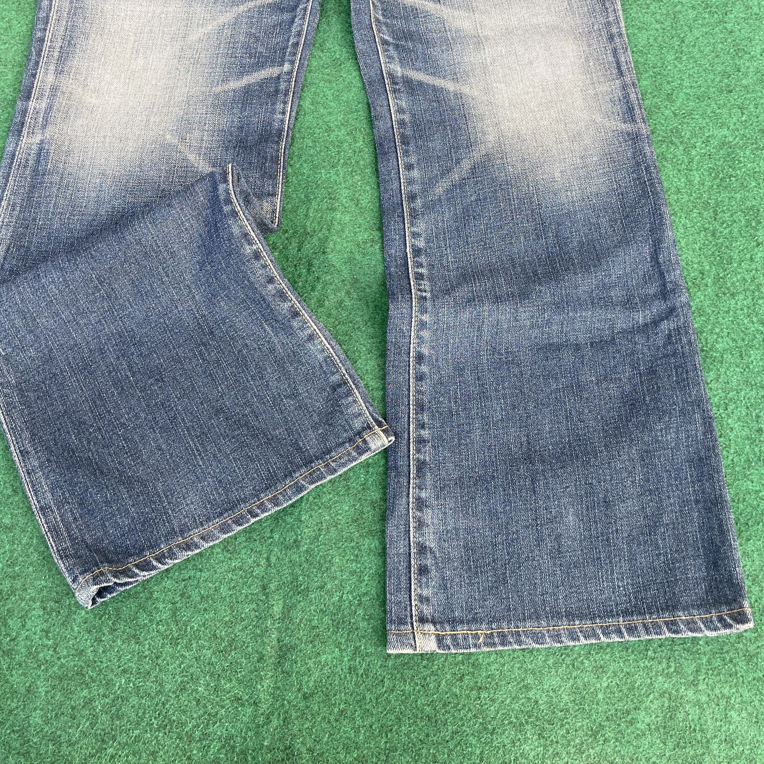 Levi's × Vintage Vtg Levis 517 Faded Denim Sz 34 Blue Flare Bootcut Jeans Size US 34 / EU 50 - 9 Thumbnail