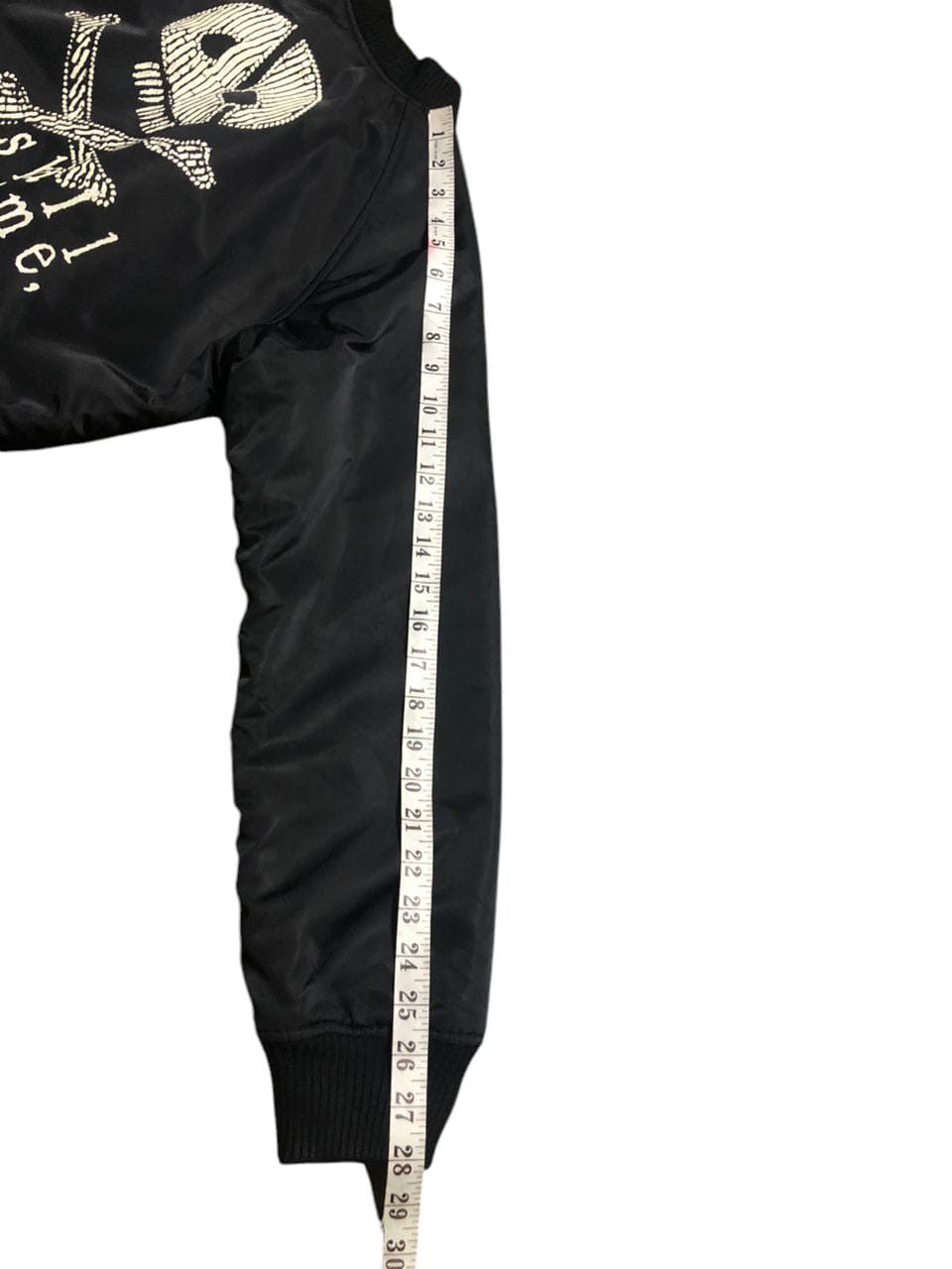 Yohji Yamamoto Vintage k.a.t Cropped Bomber Jacket We Shall Overcome Skull Size M / US 6-8 / IT 42-44 - 16 Thumbnail