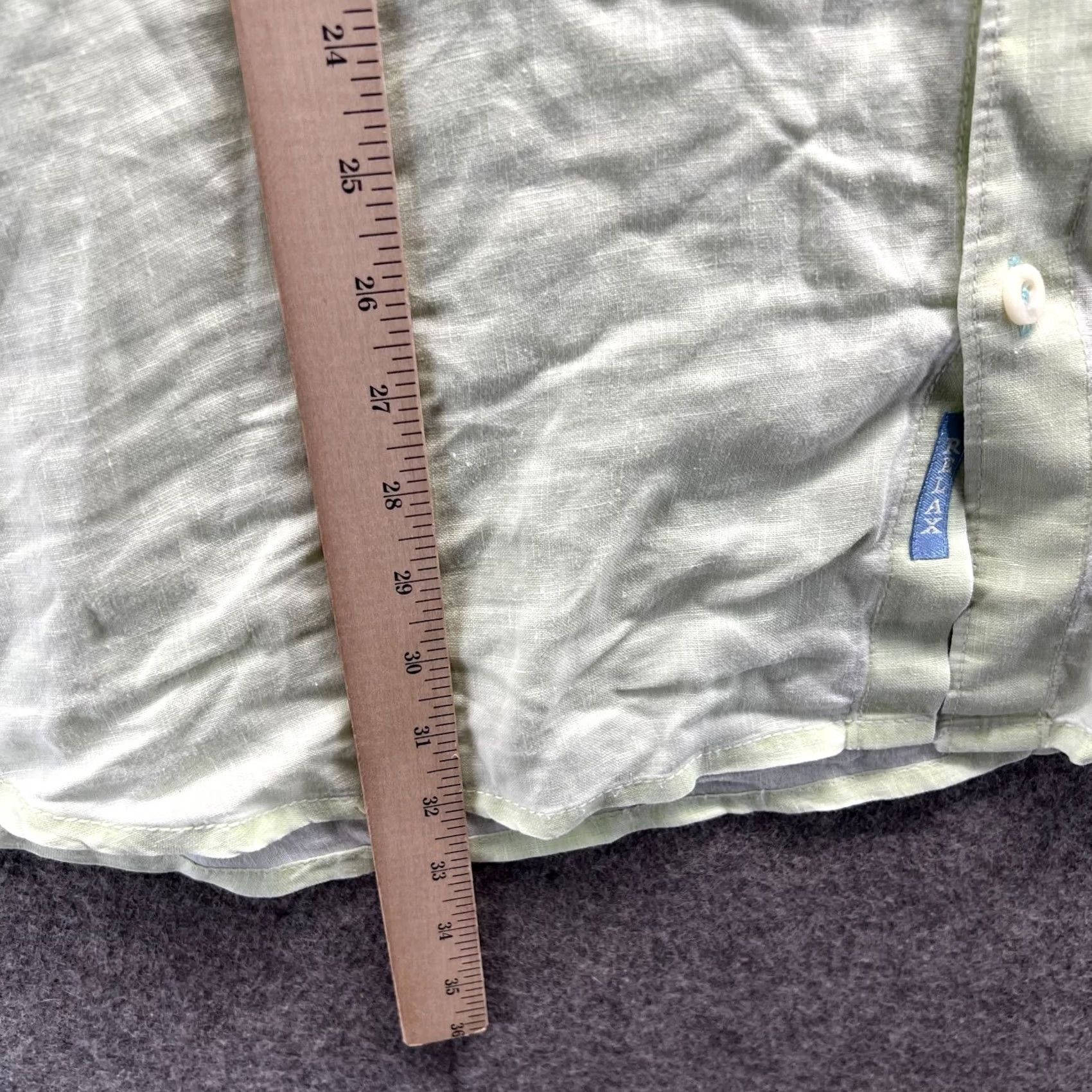 Tommy Bahama Tommy Bahama Shirt Men XXL Adult Green Casual Button-Down Linen Solid Preppy Shirt Size US XXL / EU 58 / 5 - 3 Thumbnail
