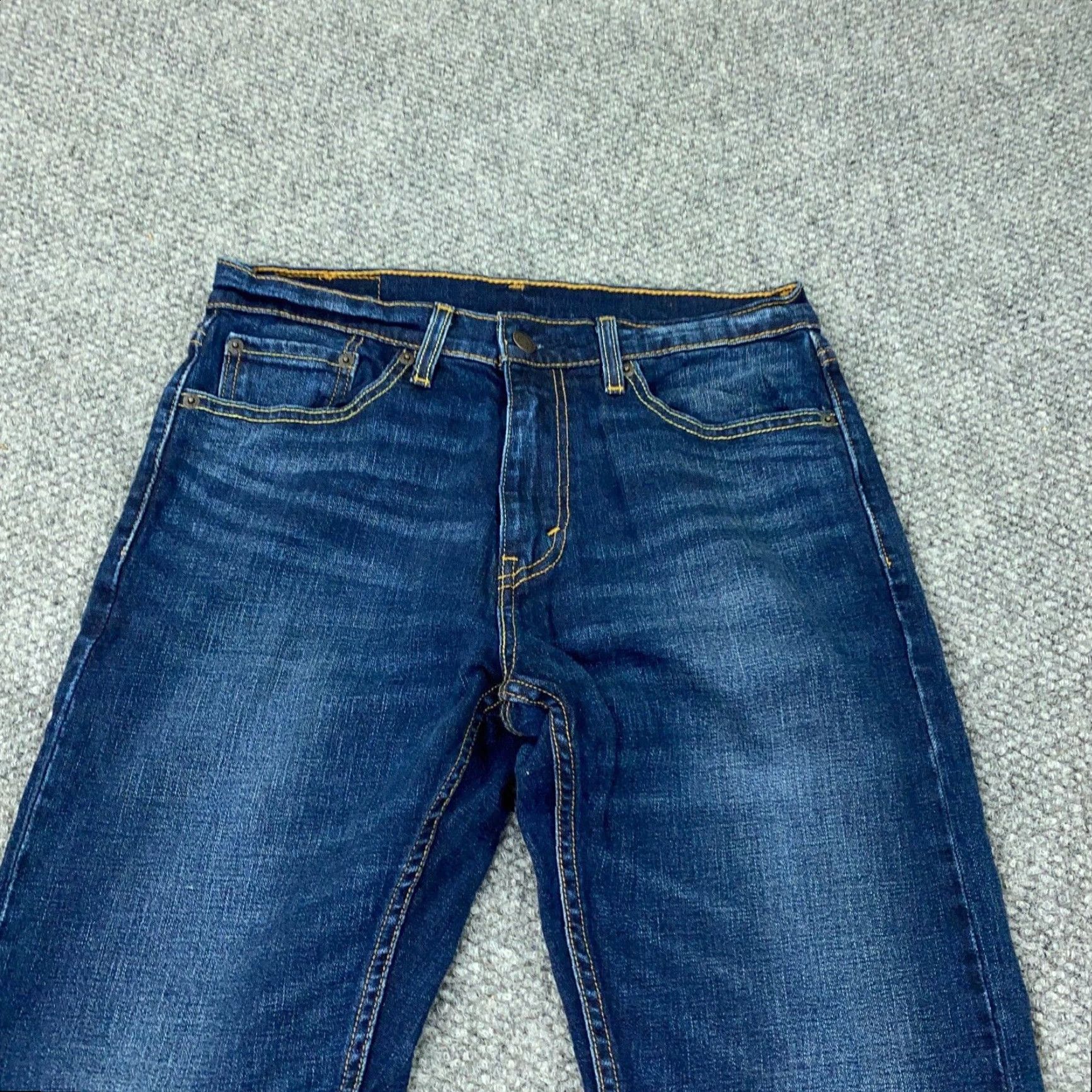 Levi's Levi's Jeans 505 Straight Mens 30x31 Denim Stretch Blue, Regular Fit, 5-Pocket, Zip Fly, Cotton Elastane, 30 Waist Men’s Jeans Size US 30 / EU 46 - 2 Thumbnail