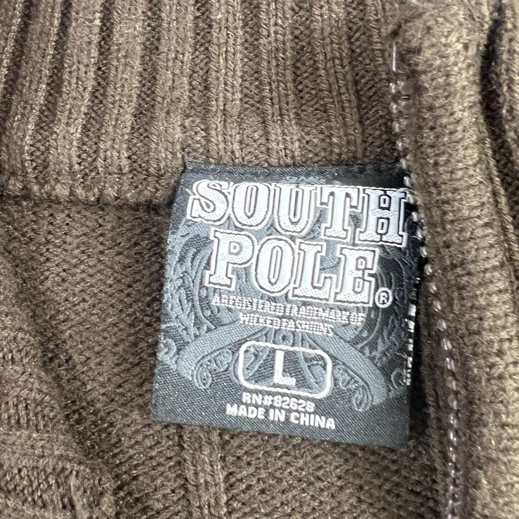 Southpole VINTAGE Southpole Mens Sweater Pullover 1/4 Zip Brown L Ribbed Mock Neck Hip Hop 90s Street Size US L / EU 52-54 / 3 - 5 Thumbnail
