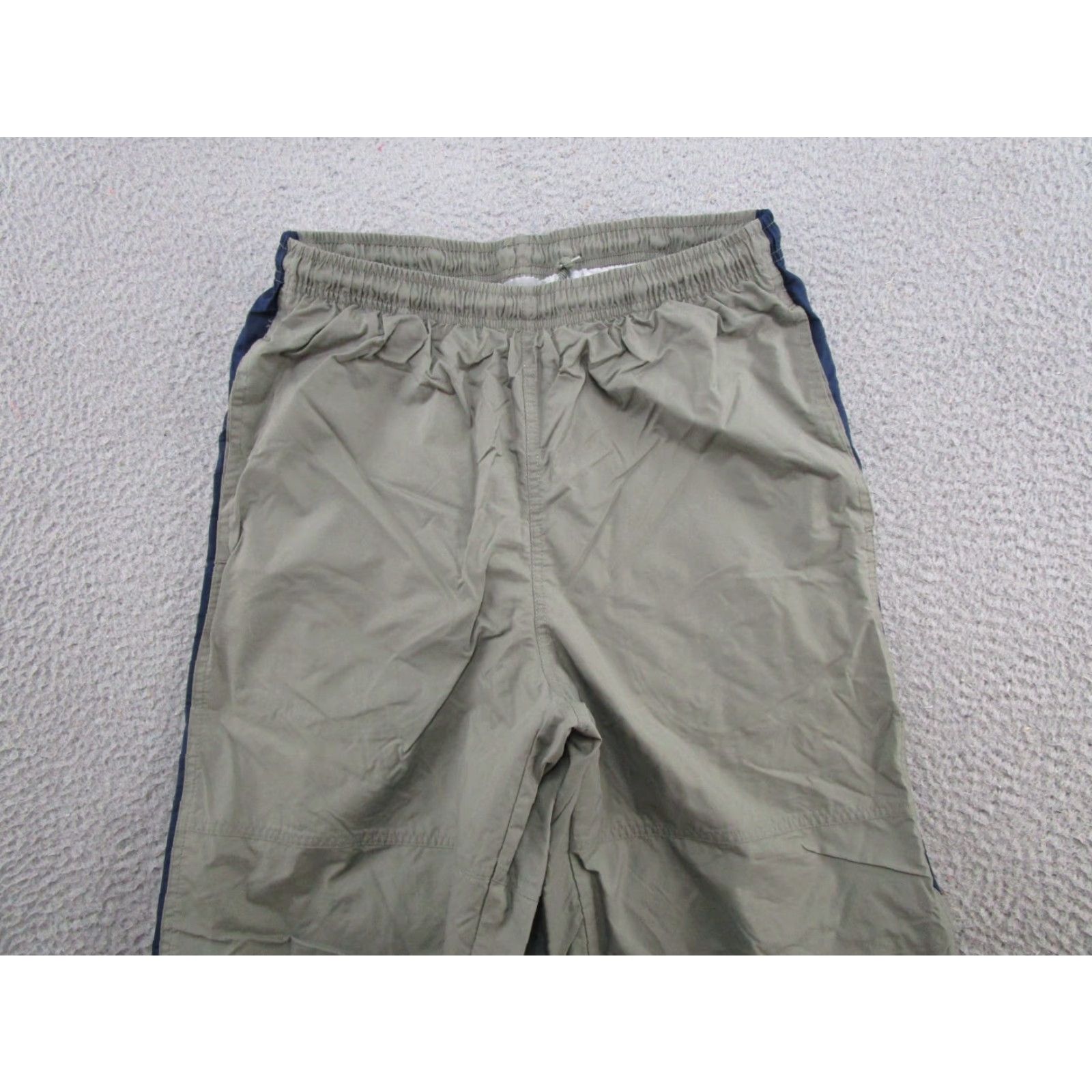 Nike VTG Y2K 2000s Nike Mini Swoosh Lined Track Windbreaker Pants SZ M Elastic Waist Multicolor Mens Size US 31 - 3 Thumbnail