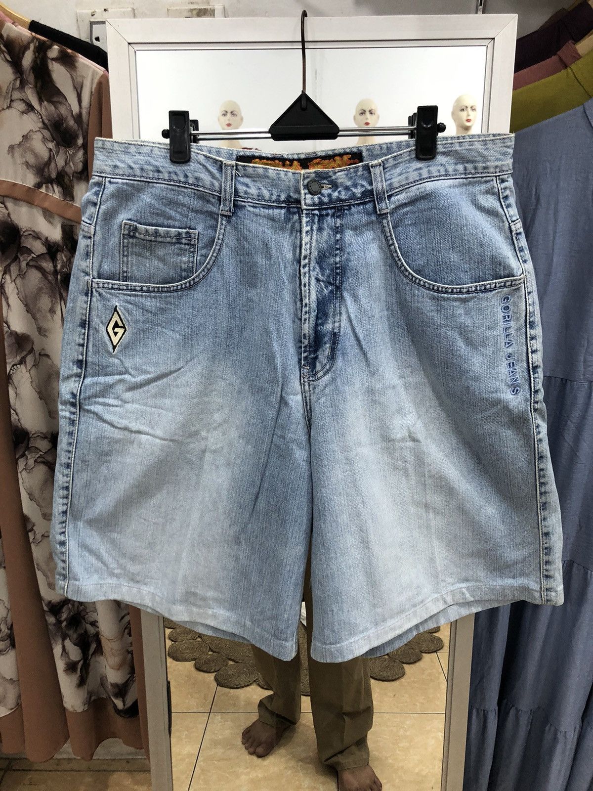 Vintage Y2K baggy Jorts Gorilla Jean Size US 35 - 2 Thumbnail