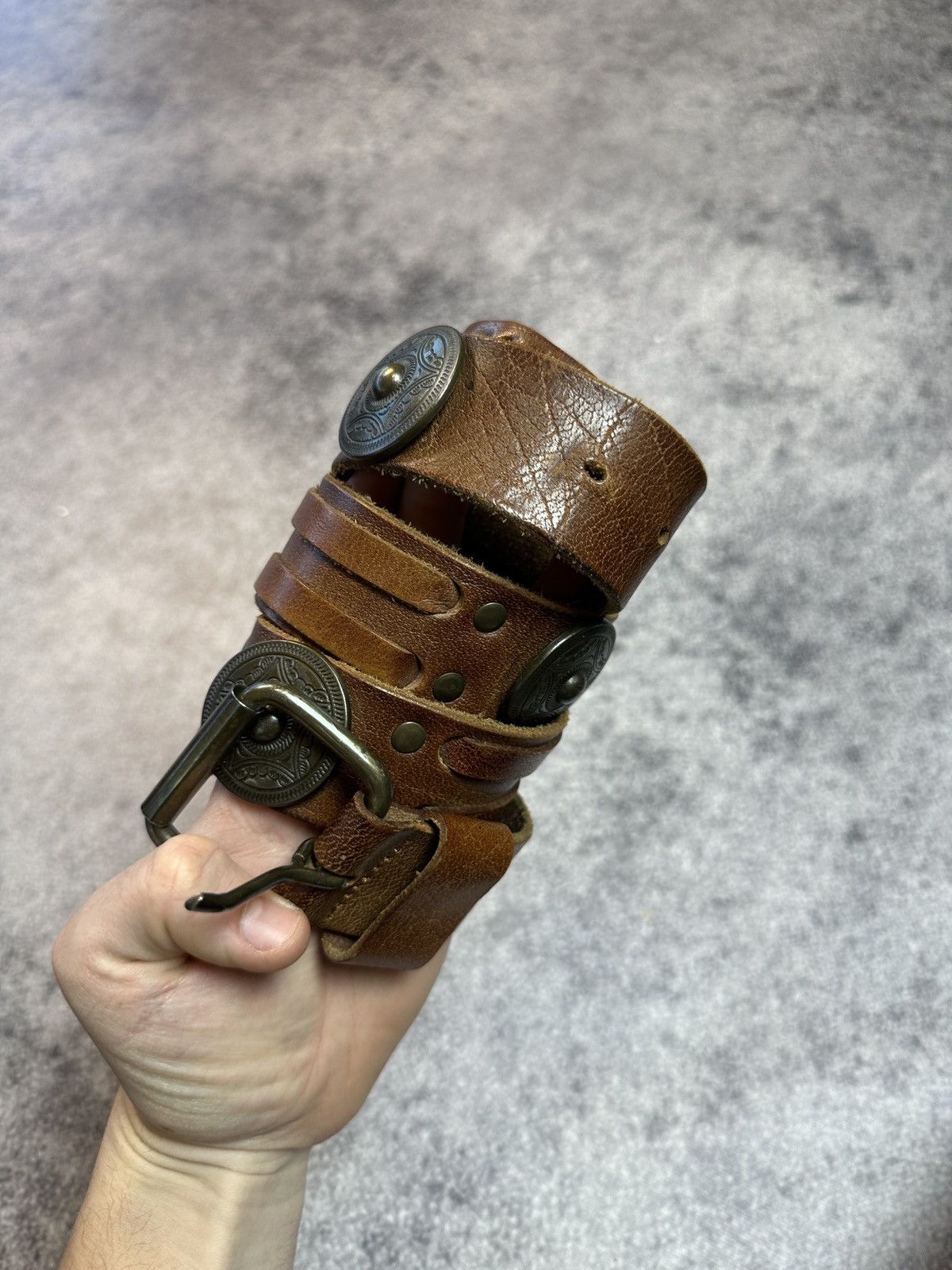 Other Y2K Vintage leather Belts Avant Garden Rare Casual Hype VTg Size ONE SIZE - 1 Thumbnail