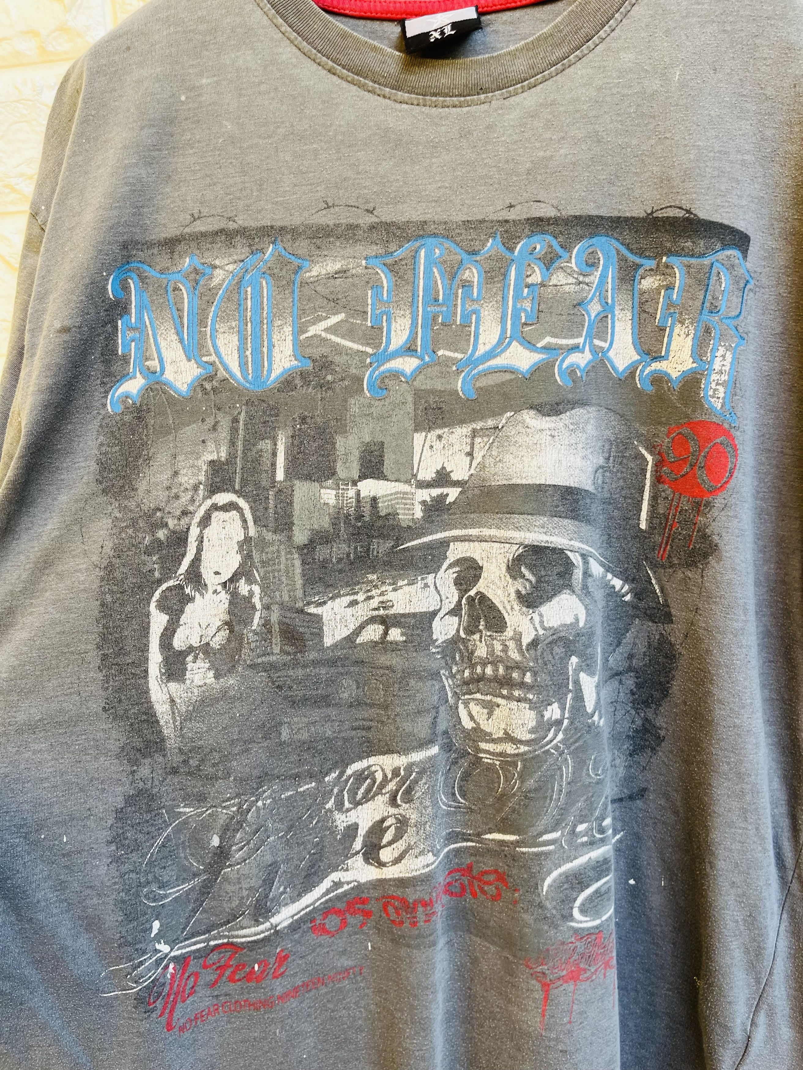 Japanese Brand Vintage No Fear Skull Hip Hop Streetwear Fashion Style Size US M / EU 48-50 / 2 - 3 Thumbnail