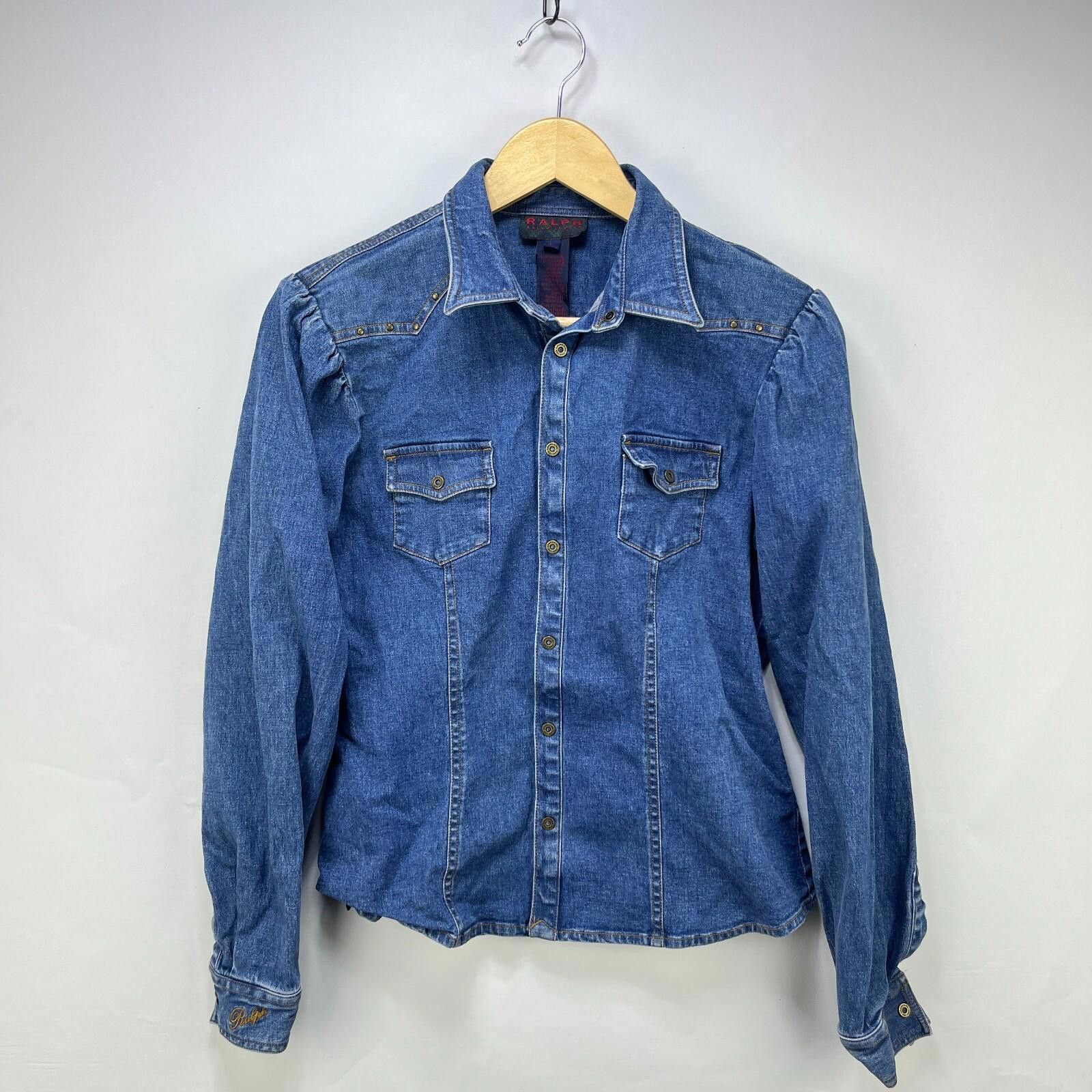 Polo Ralph Lauren Vintage Ralph Lauren Denim Jacket Womens Large Western Snap Size L / US 10 / IT 46 - 1 Thumbnail