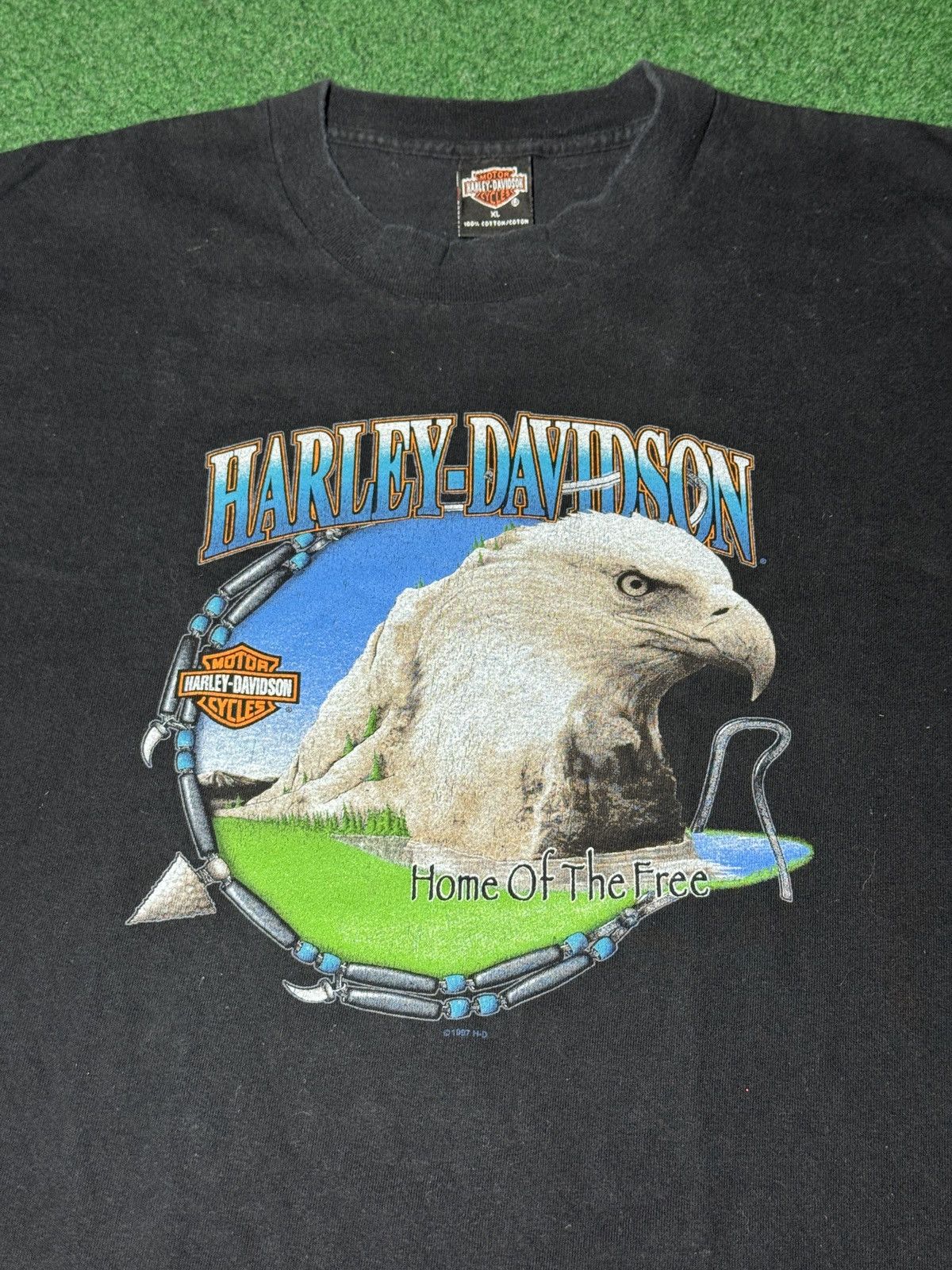 Harley Davidson × Vintage Vintage 90s Harley Davidson St Paul Minnesota Biker T Shirt Size US XL / EU 56 / 4 - 2 Thumbnail