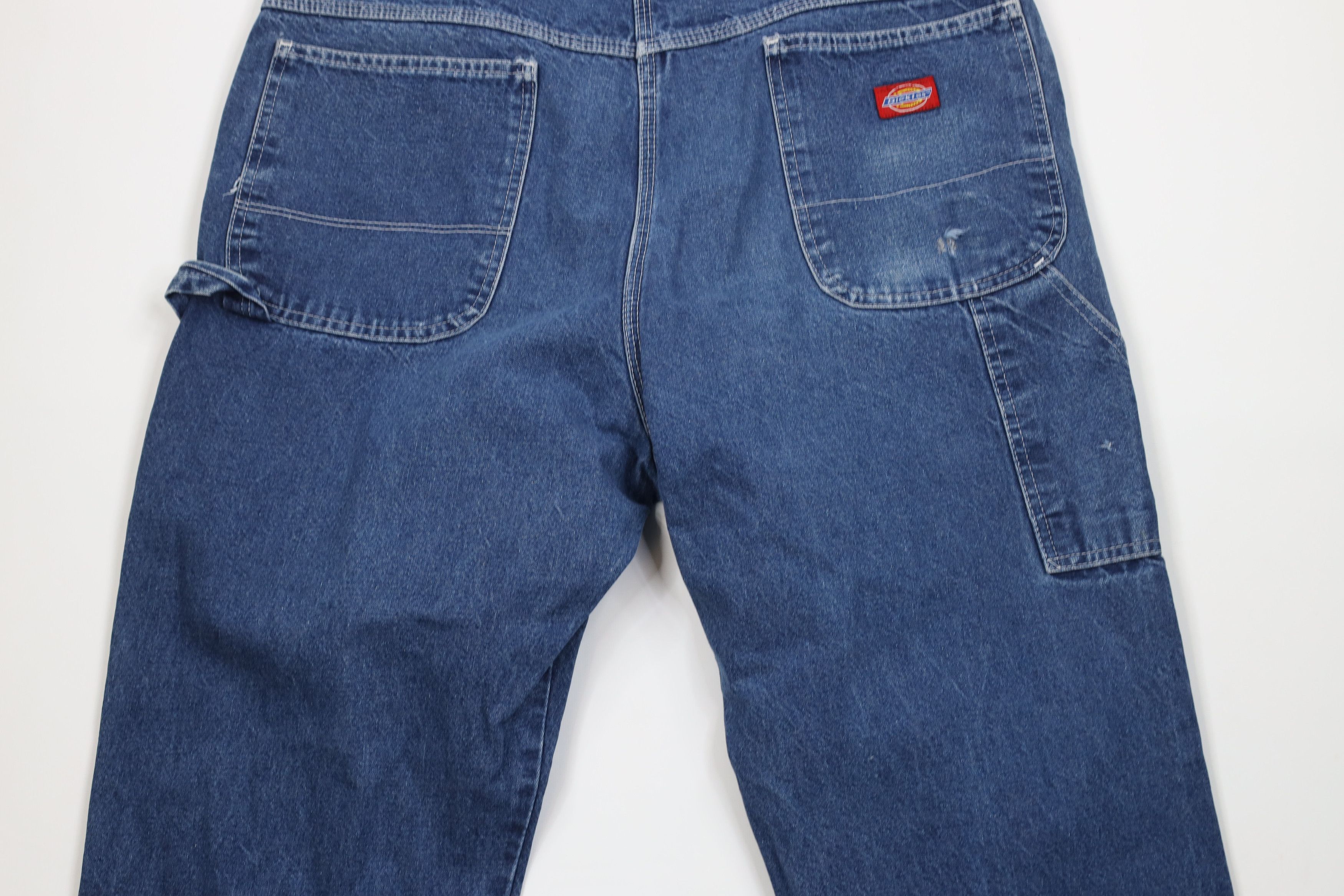 Dickies Vintage 90s Dickies Workwear Wide Leg Dungaree Denim Jeans Size US 38 / EU 54 - 13 Thumbnail