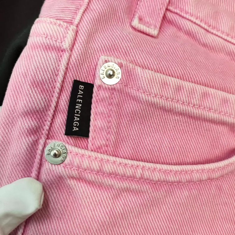 Balenciaga Balenciaga Denim Skirt Pink Size 27" / US 4 / IT 40 - 6 Thumbnail