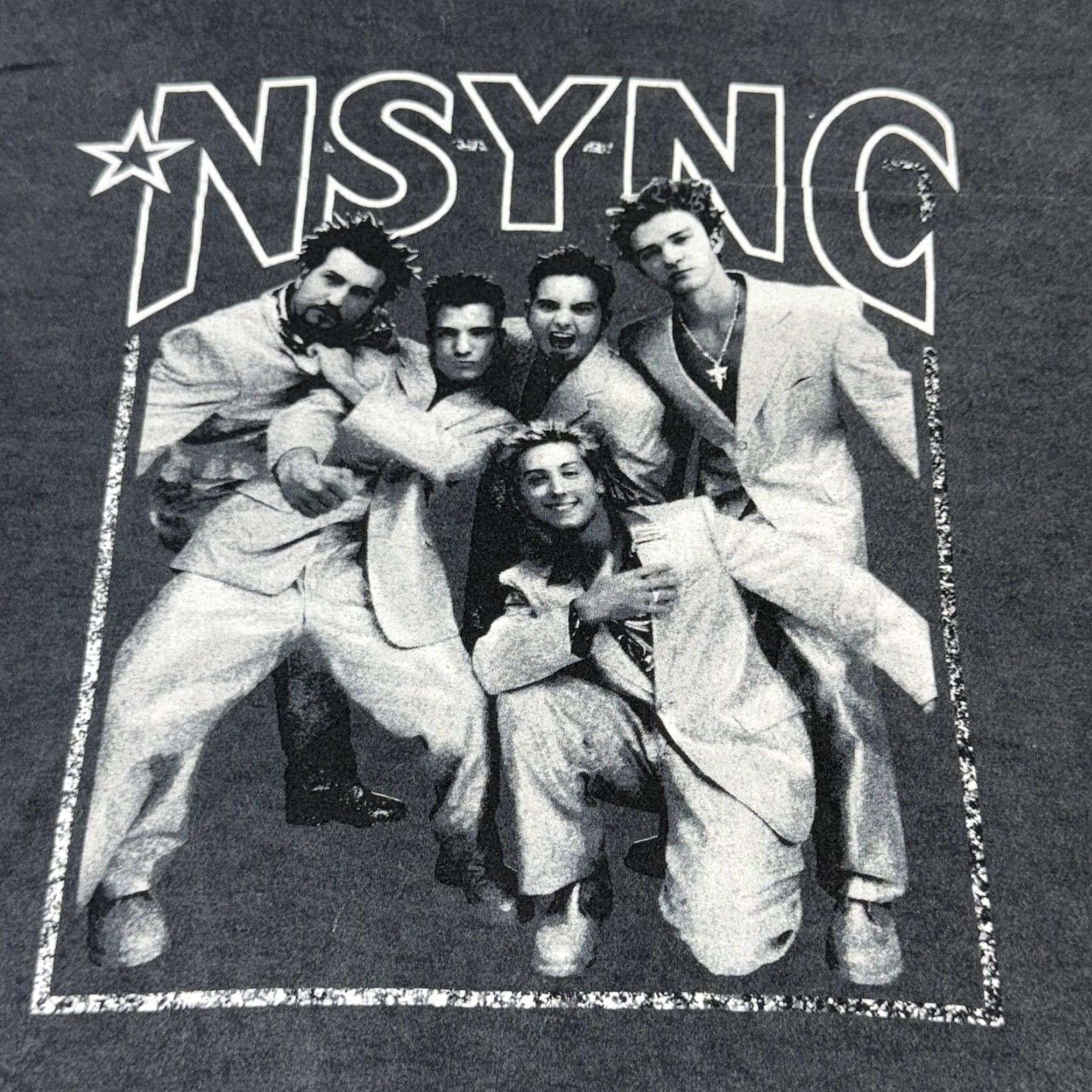 Vintage NSYNC Shirt Mens 2XL Black Graphic Band Tee 2018 Boy Band Concert Tour Music Size US XXL / EU 58 / 5 - 2 Thumbnail
