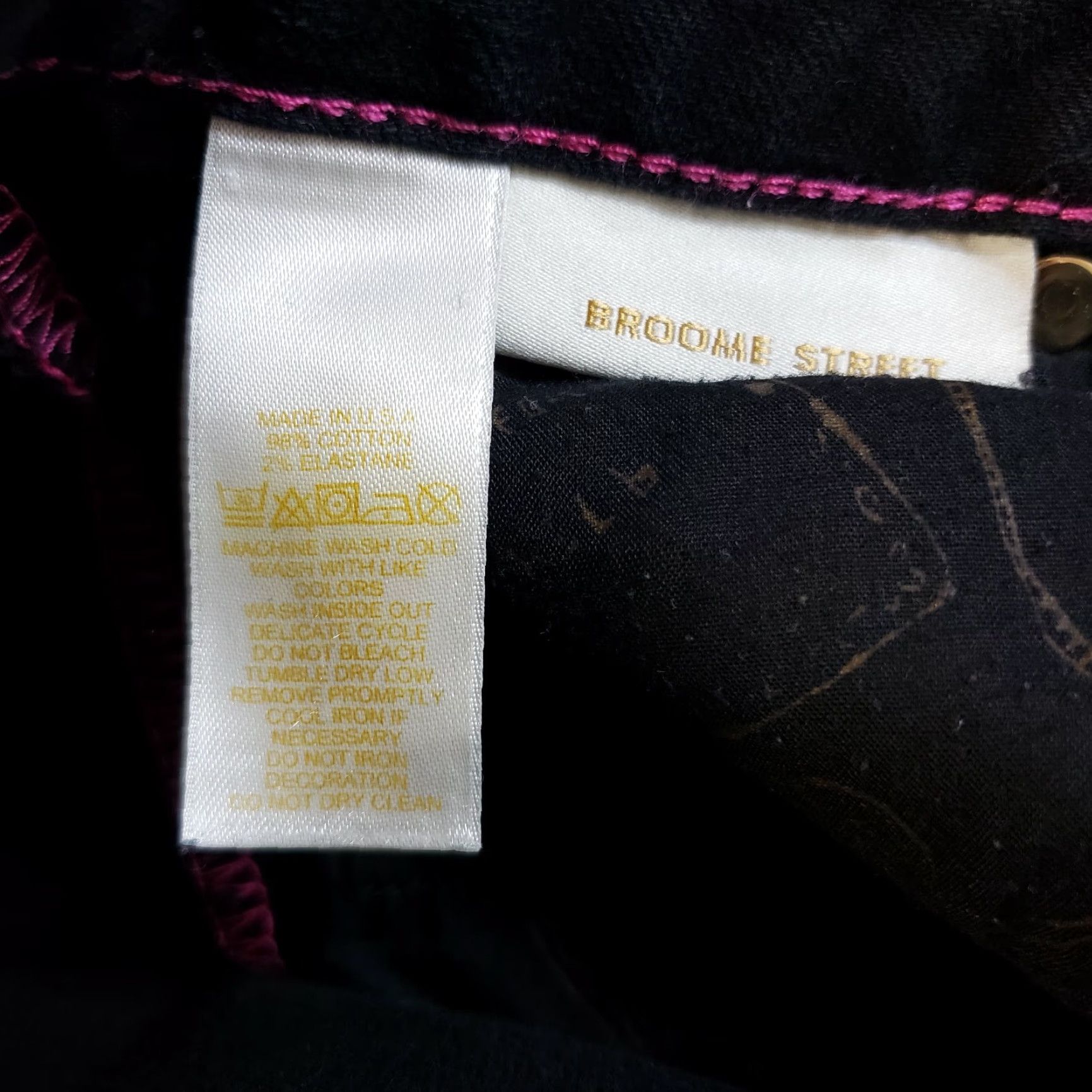 Vintage Kate Spade Broome Street Womens Skinny Jeans Sz 26 Black Low Rise Humidity Size 26" / US 2 / IT 38 - 5 Thumbnail