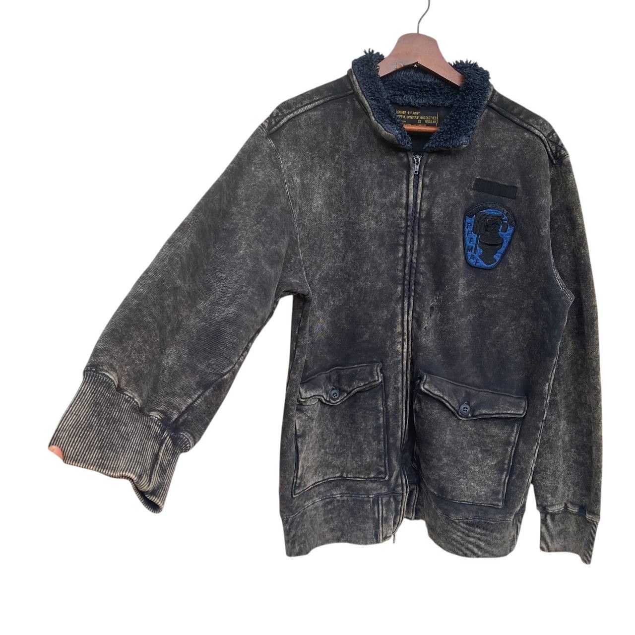 PPFM VINTAGE PPFM WINTER FLYING FADED BLACK SHERPA COLLAR Size US M / EU 48-50 / 2 - 9 Thumbnail