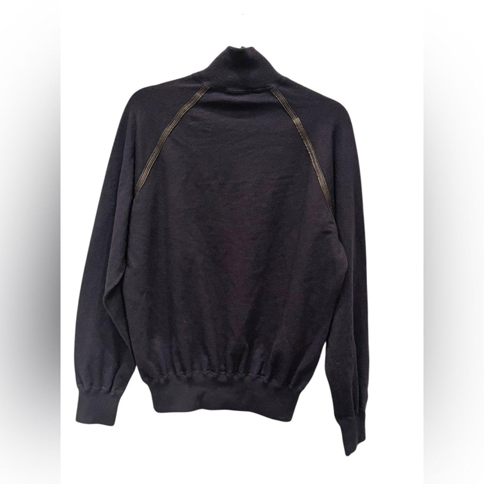 Ermenegildo Zegna Ermenegildo Zegna Sport Sweater Men L Blue 1/2 Zip Pullover Size US L / EU 52-54 / 3 - 5 Thumbnail