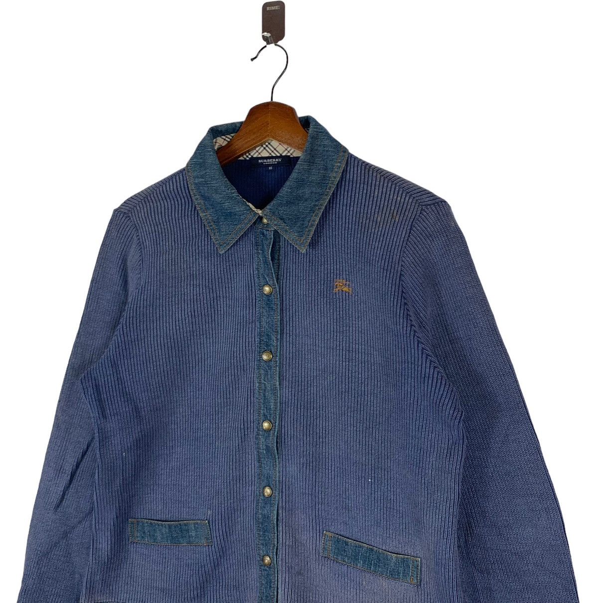 Burberry VINTAGE BURBERRYS OF LONDON CARDIGAN PEARL SNAP BUTTON Size S / US 4 / IT 40 - 3 Thumbnail