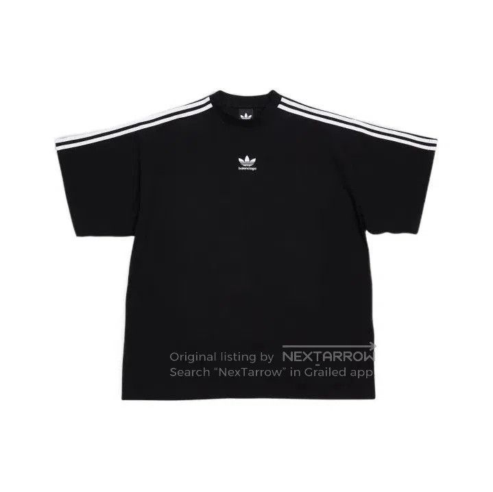 Balenciaga Balenciaga x Adidas Logo Print Black T. Size US L / EU 52-54 / 3 - 1 Thumbnail