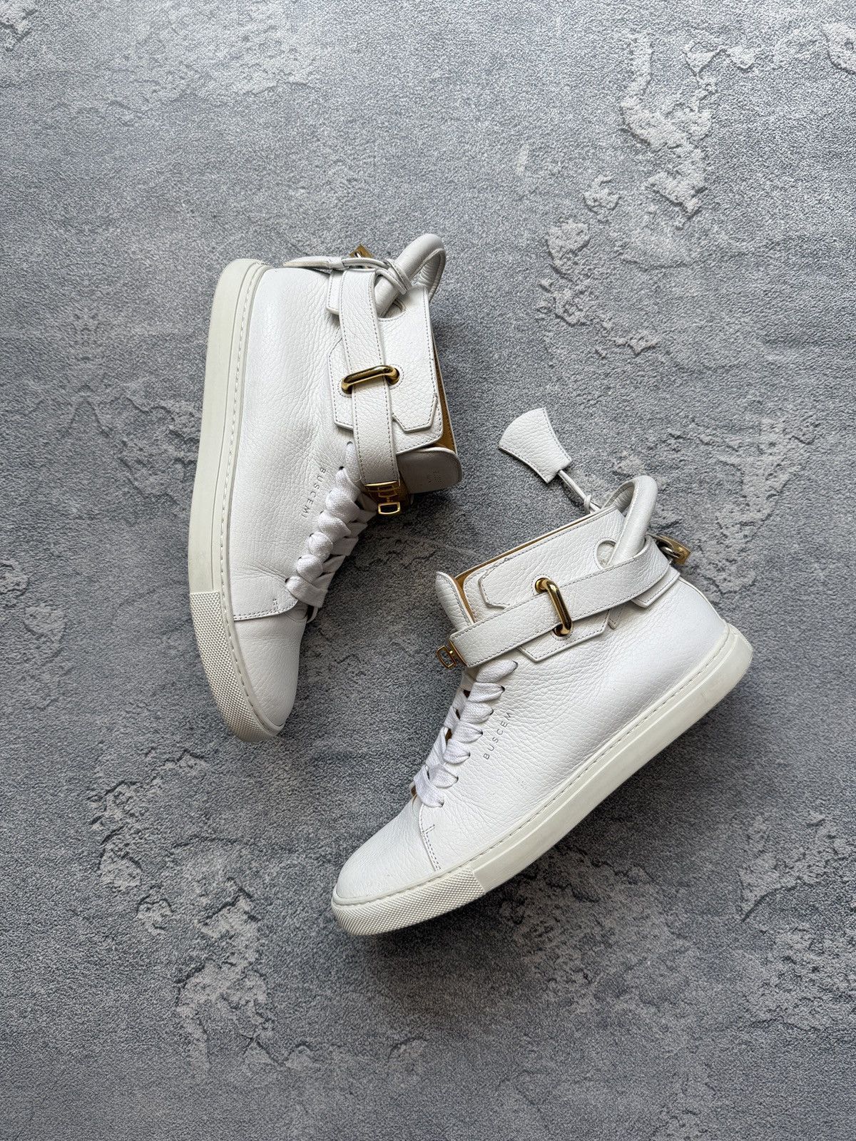 Buscemi Buscemi 100MM Suede High Top Luxury Shoes Sneakers Size US 8.5 / EU 41-42 - 1 Thumbnail