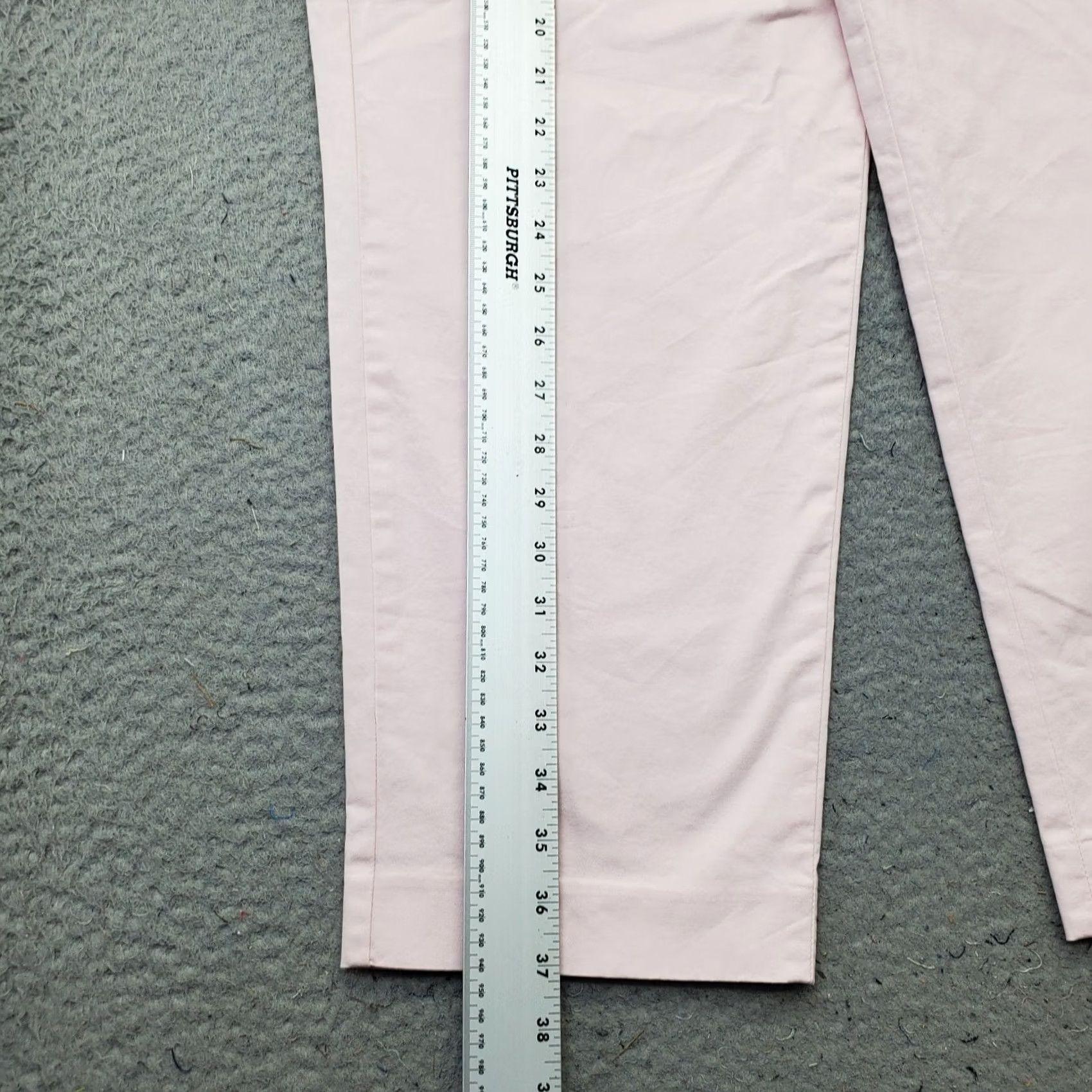 Express Express Womens Pink Pleated Stretch High Rise Straight Leg Pants Size 34" / US 12 / IT 48 - 3 Thumbnail