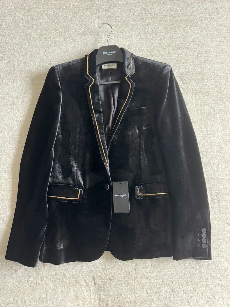 Saint Laurent Paris Saint Laurent Paris Velvet blazer Size 48R - 1 Thumbnail