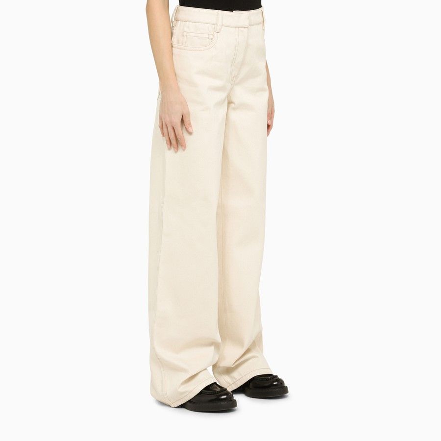 Prada o1d2blof0924 Jeans in Ivory Size 27" / US 4 / IT 40 - 3 Thumbnail