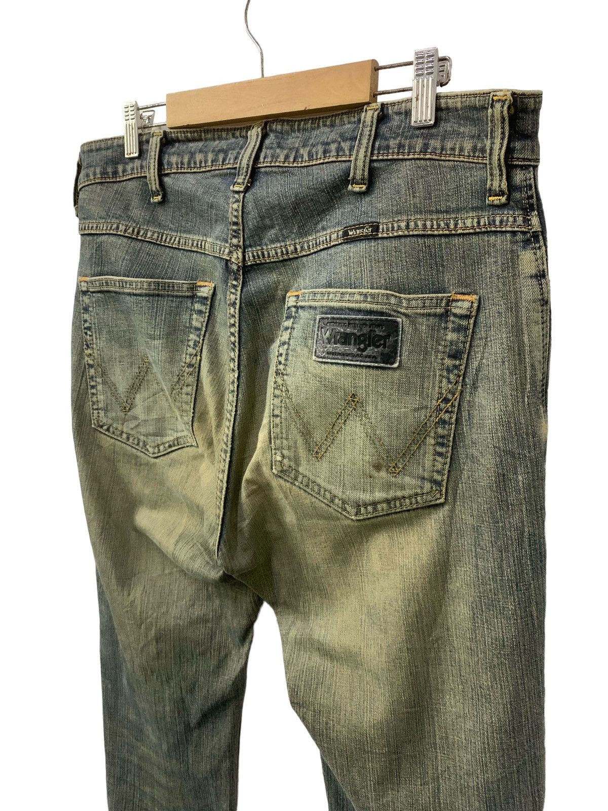 If Six Was Nine Wrangler Mudwash Distressed Jeans (A37) Size US 34 / EU 50 - 9 Thumbnail