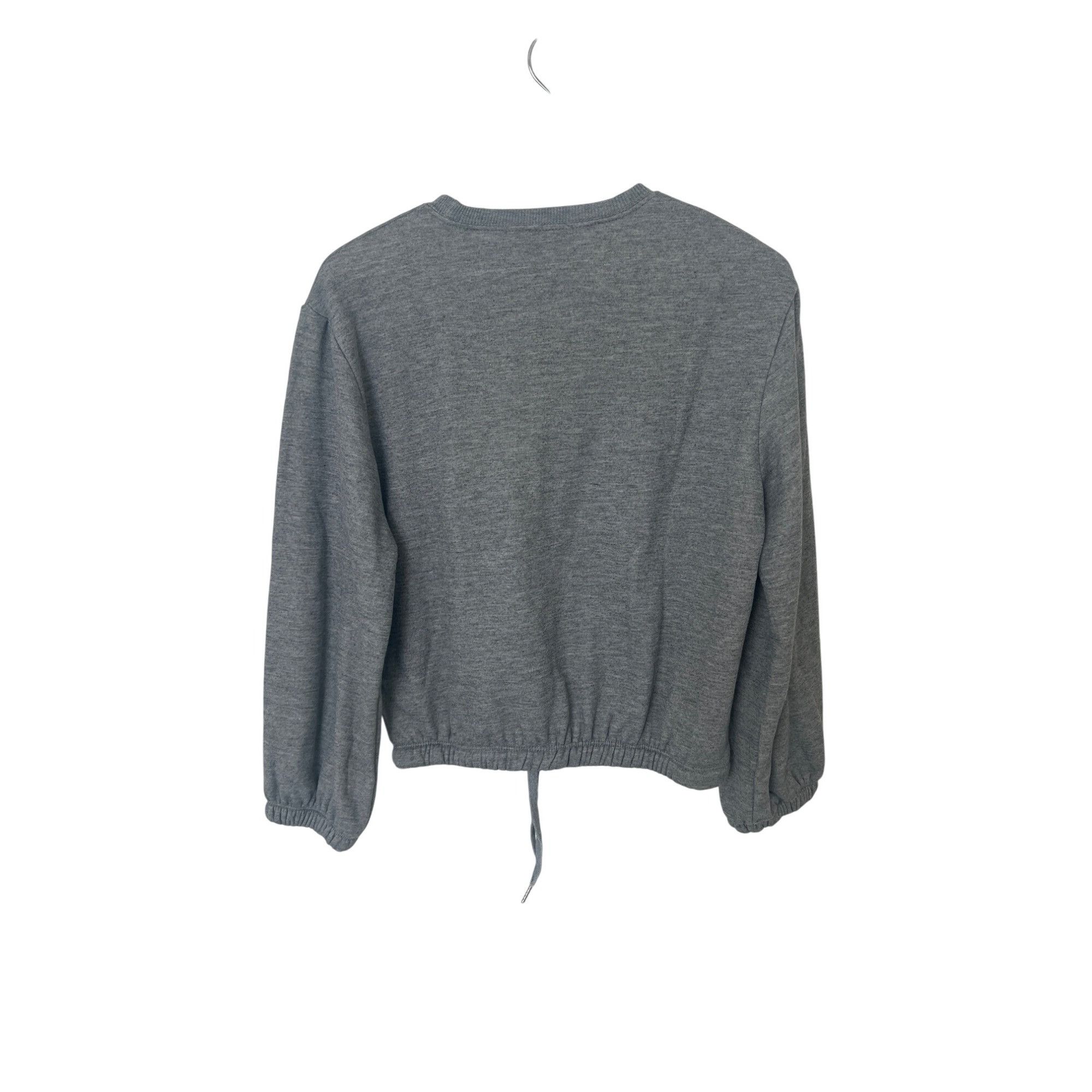 Other Derek Heart Charcoal Heather Grey Drawstring Sweatshirt Size M / US 6-8 / IT 42-44 - 3 Thumbnail