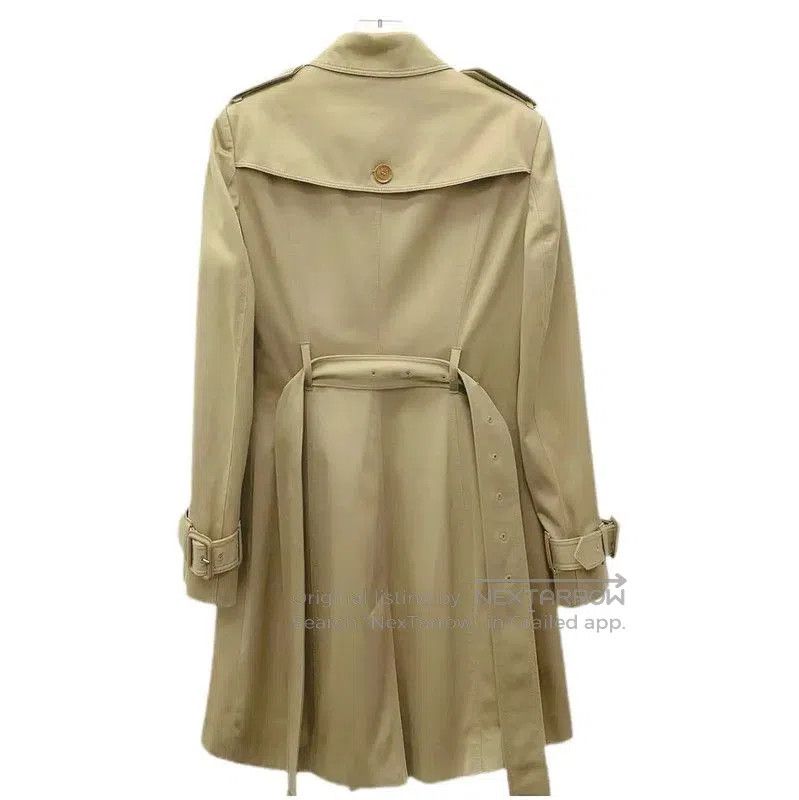 Burberry Burberry Khaki Cotton Women's Trench Coat. Size S / US 4 / IT 40 - 2 Thumbnail