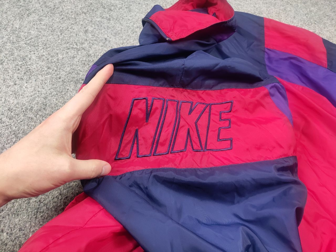 Nike Vintage 90's Nike Swoosh Tracksuit Bright neon Pants Jacket Size US L / EU 52-54 / 3 - 7 Thumbnail