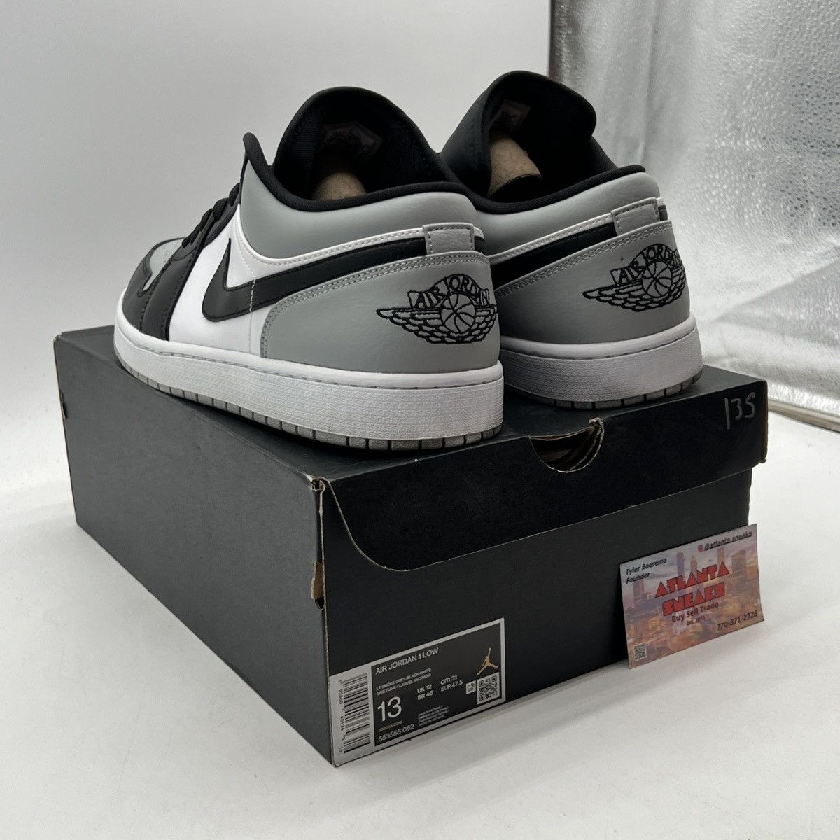 Nike Air Jordan 1 low shadow toe Size US 13 / EU 46 - 4 Thumbnail