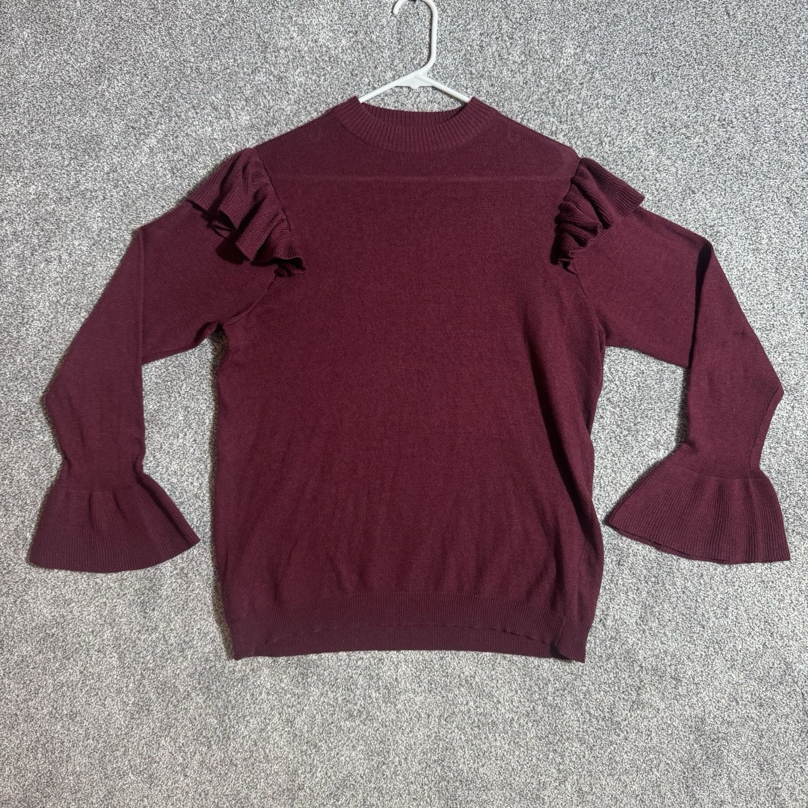 Other Eloquii Sweater Womens 14/16 Ruffles Chic Office Grandmacore Size XL / US 12-14 / IT 48-50 - 1 Thumbnail