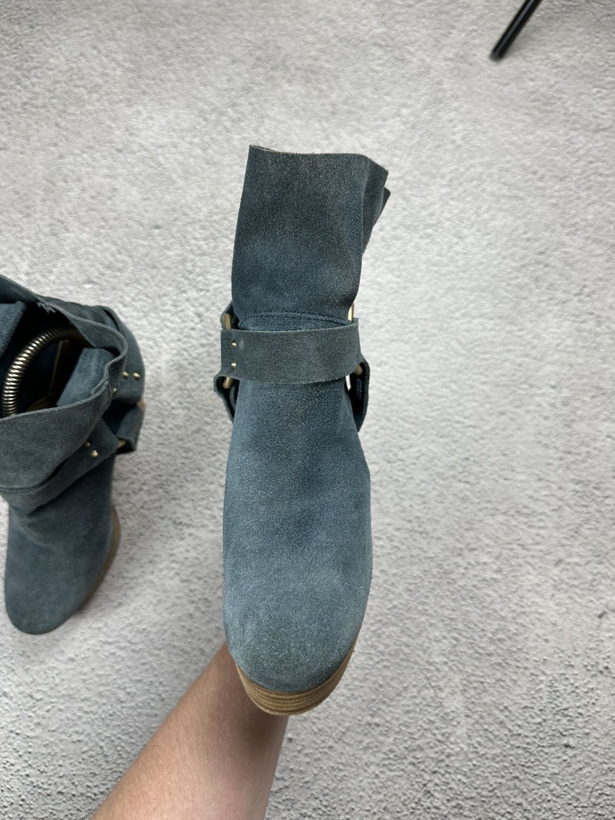 Other VTG A.S. 98 Style Boots Heels Suede Platform Hype Old Money Size US 6 / IT 36 - 7 Thumbnail