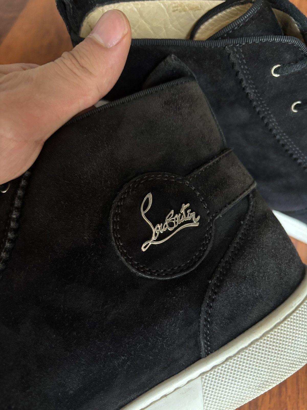 Christian Louboutin Christian Louboutin suede strap hi top sneakers Size US 8 / EU 41 - 7 Thumbnail